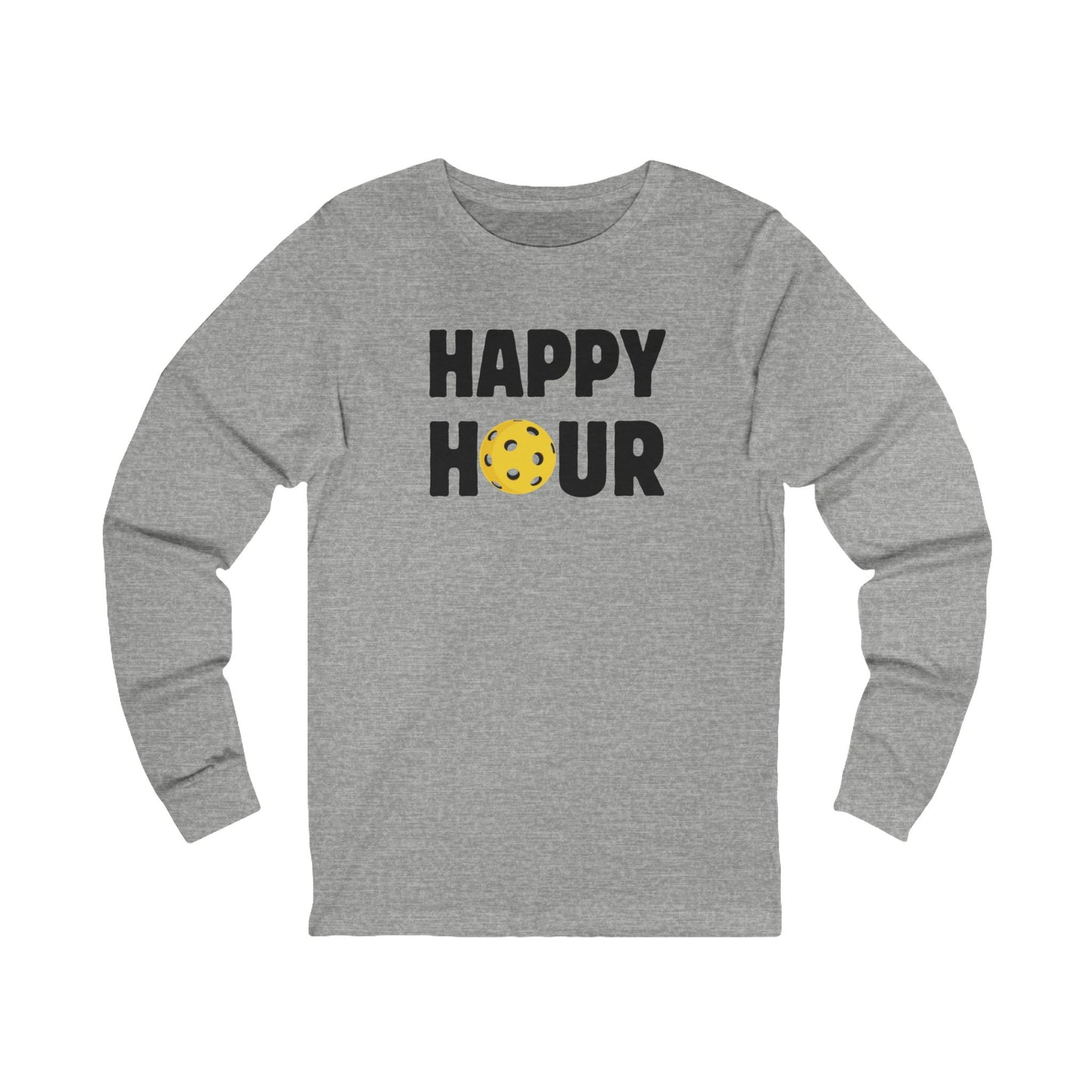 Happy Hour Pickleball Unisex Long Sleeve Tee