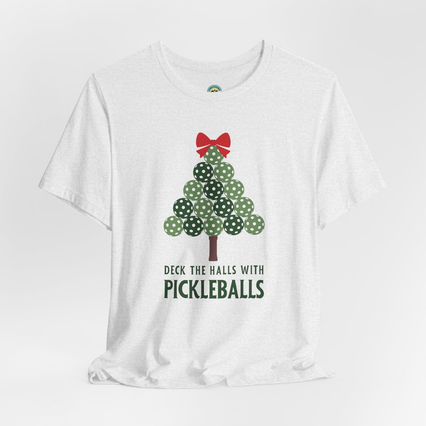 Deck The Halls With Pickleballs Tree Unisex Tee