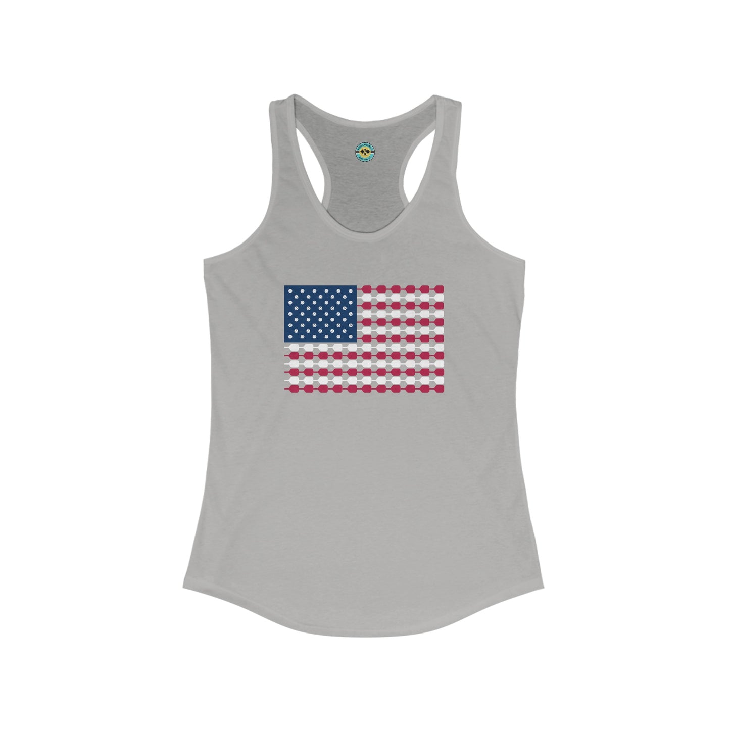 Pickleball Flag Women's Racerback Tank