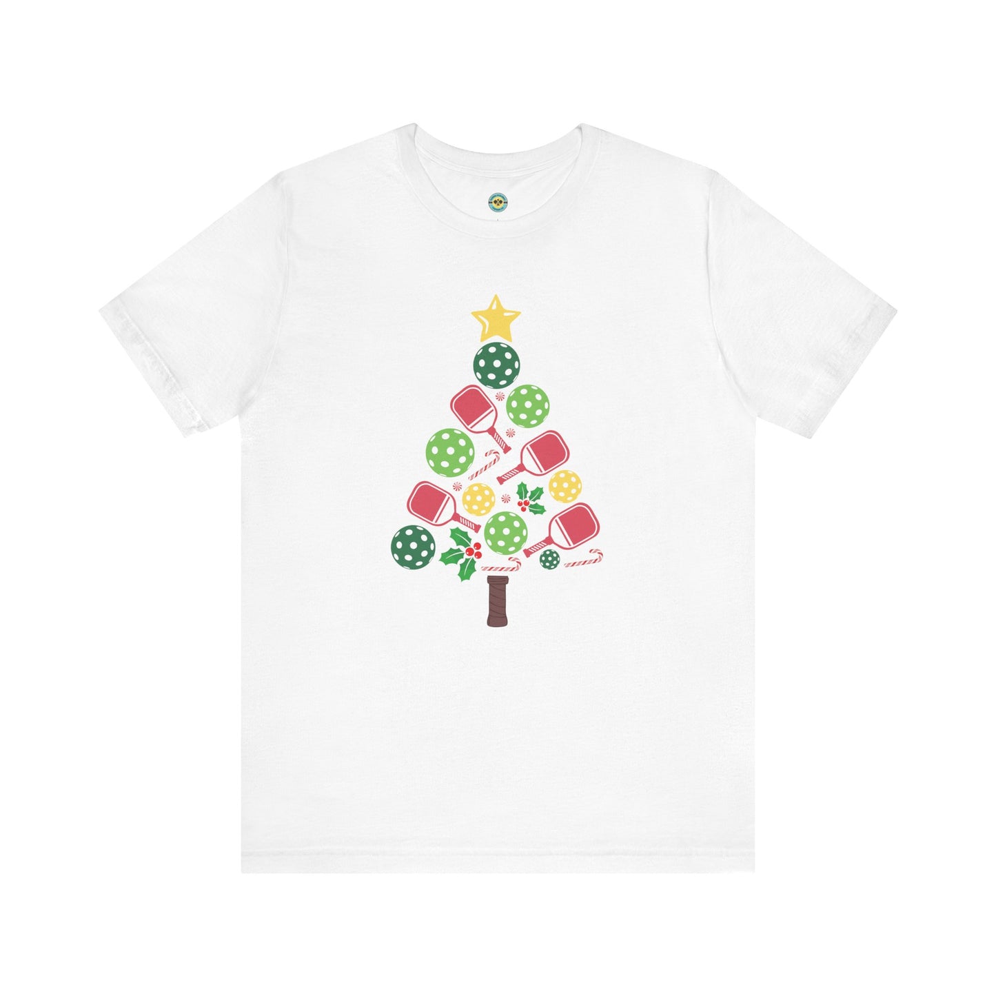 Pickleball Christmas Tree Unisex Tee