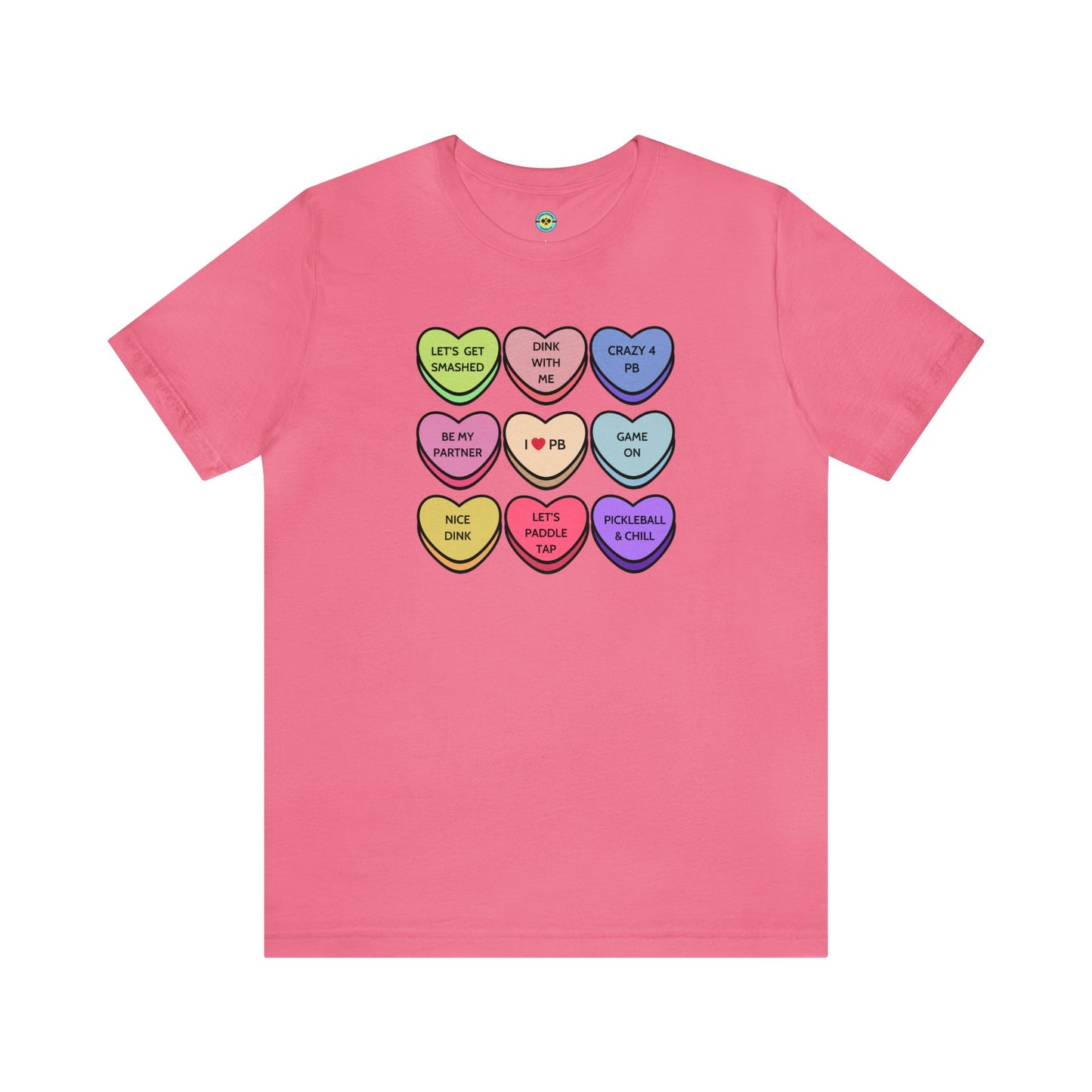 Pickleball Candy Hearts Unisex Tee