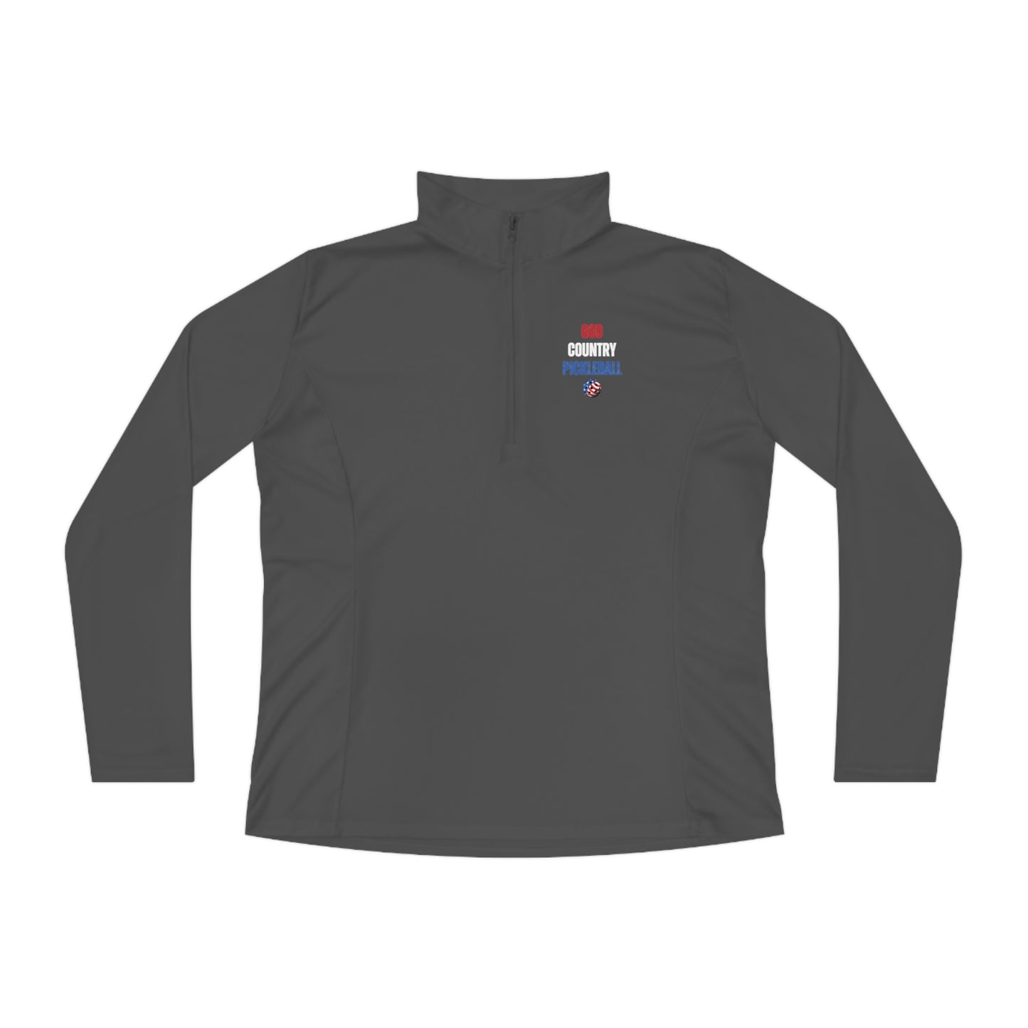 God Country Pickleball Ladies Quarter-Zip Pullover