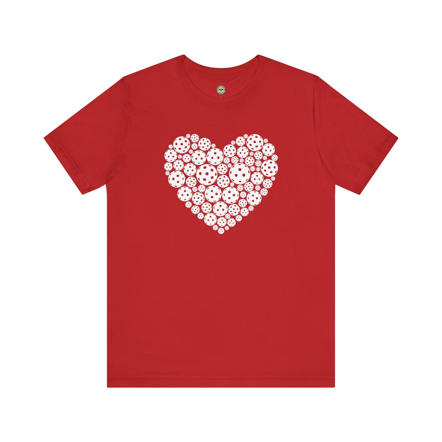 Pickleball White Heart Unisex Tee