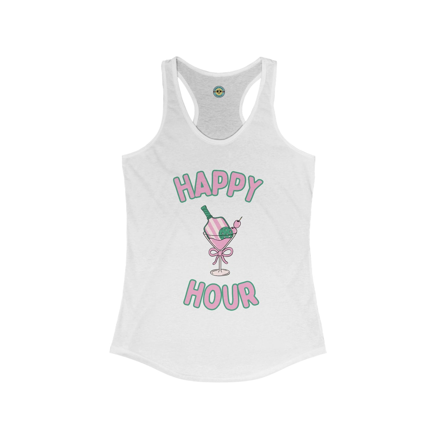 Happy Hour Cocktail Pickleball Women's Racerback Tank