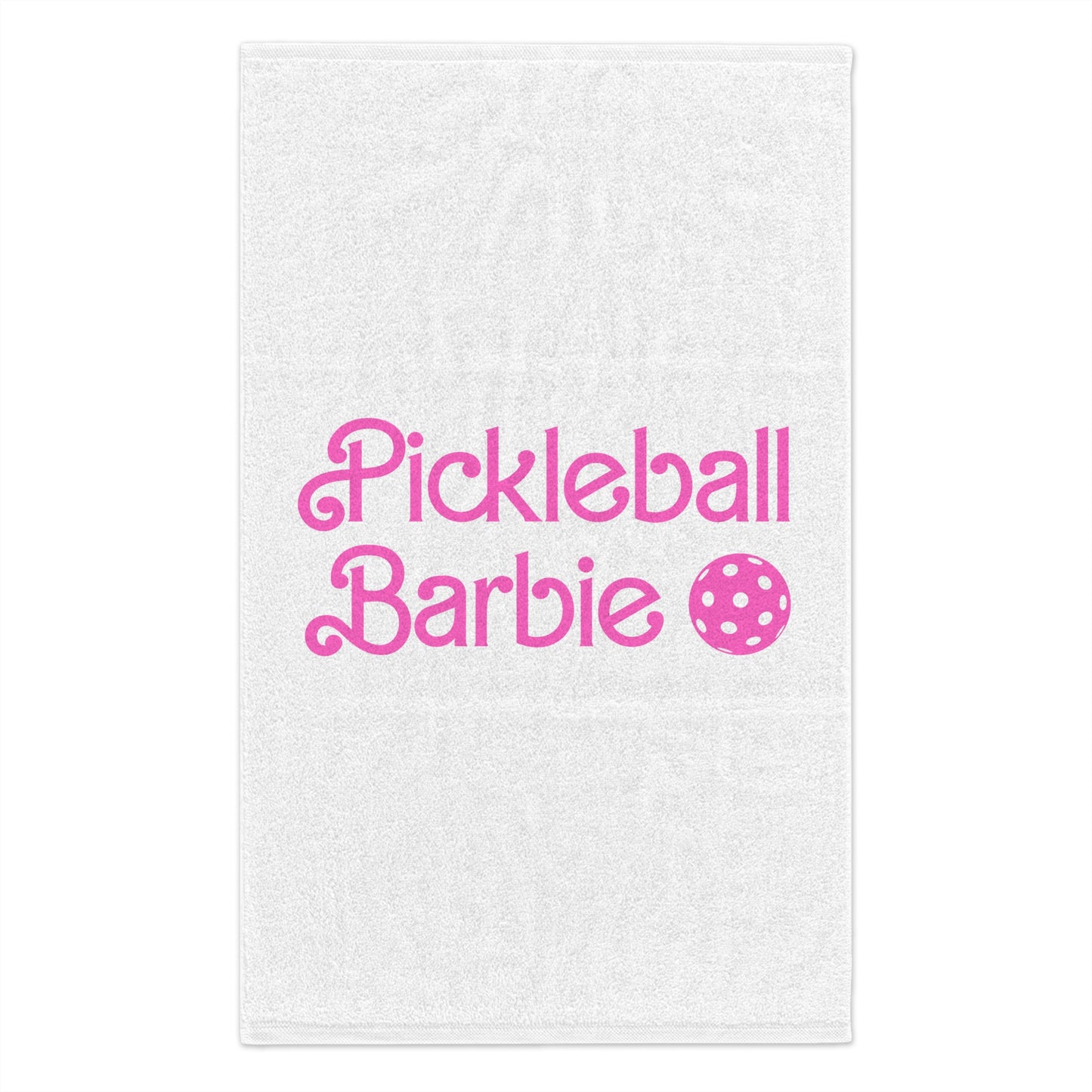 Pickleball Barbie Sport Towel - White