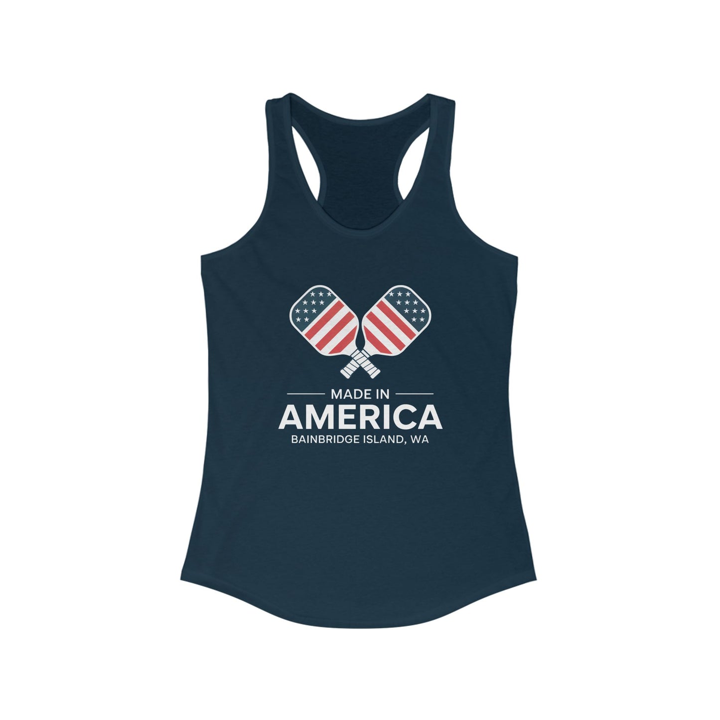 Made In America Pickleball Women's Racerback Tank