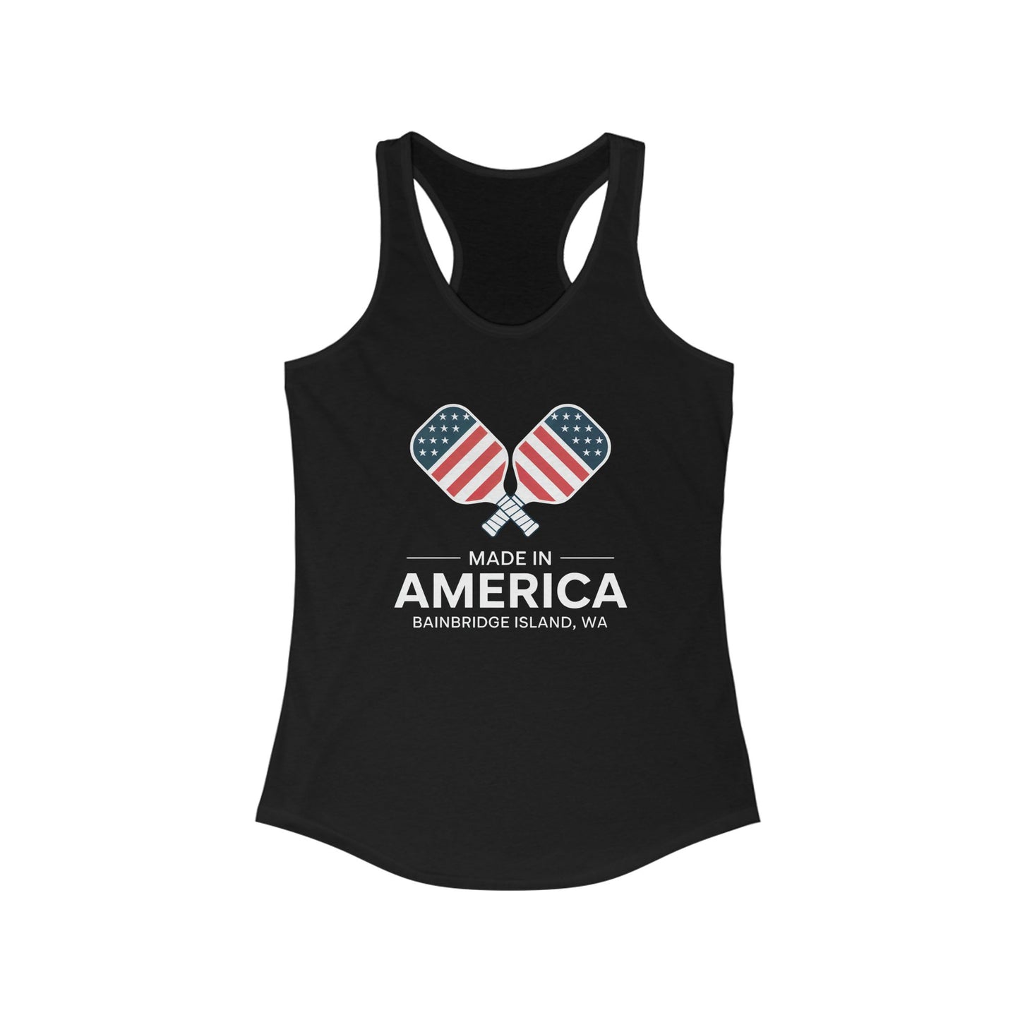 Made In America Pickleball Women's Racerback Tank