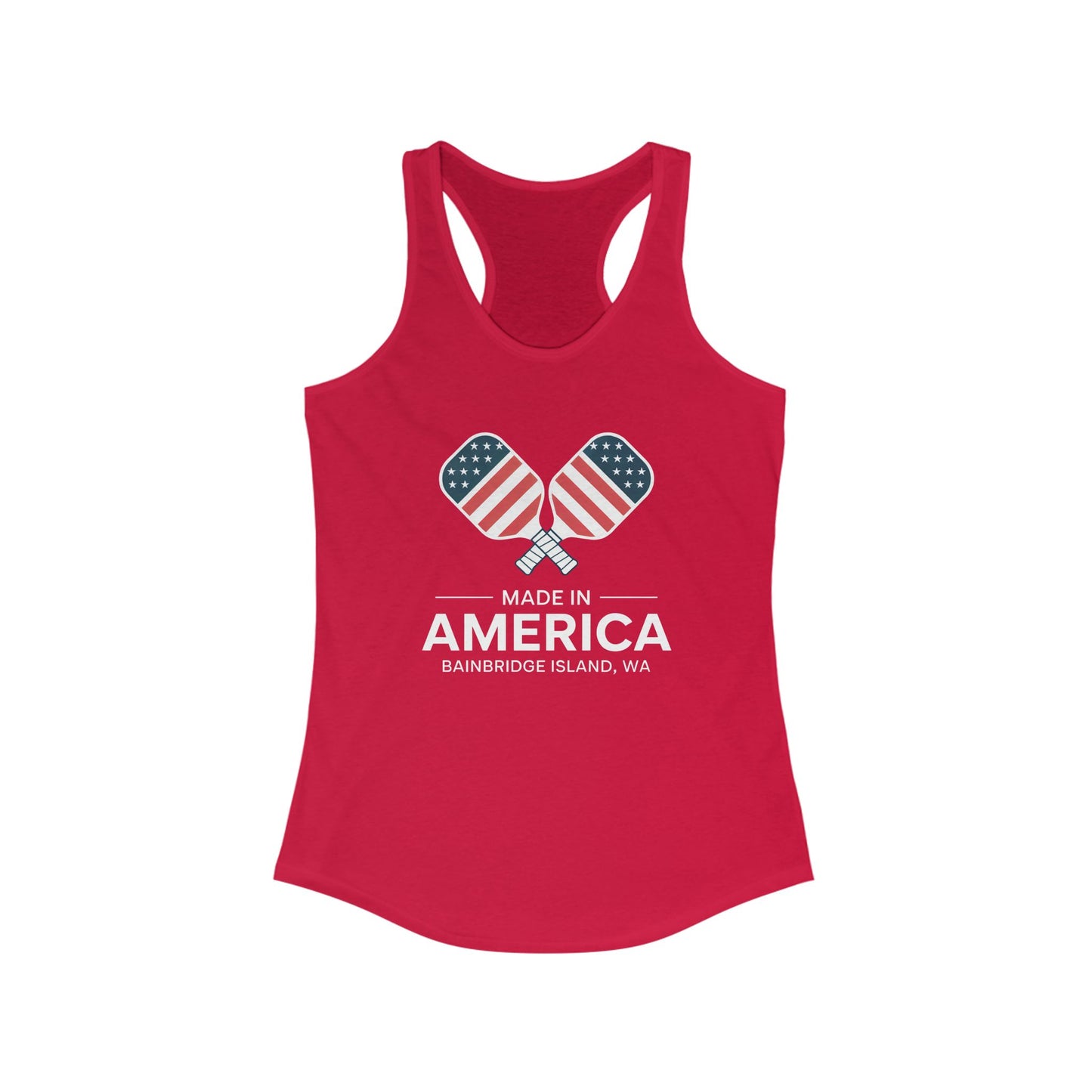 Made In America Pickleball Women's Racerback Tank