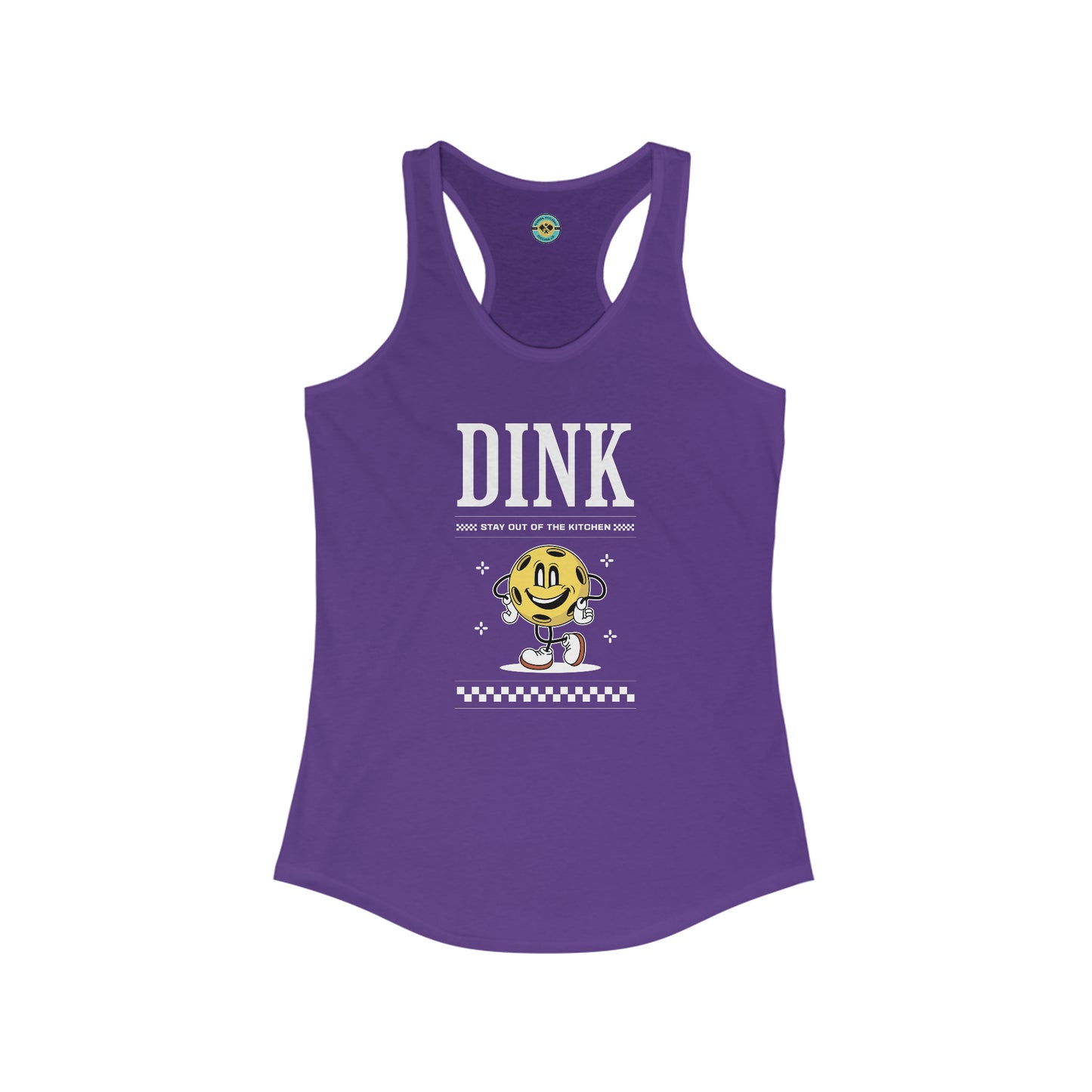 Dink Stay Out Of The Kitchen Women's Racerback Tank