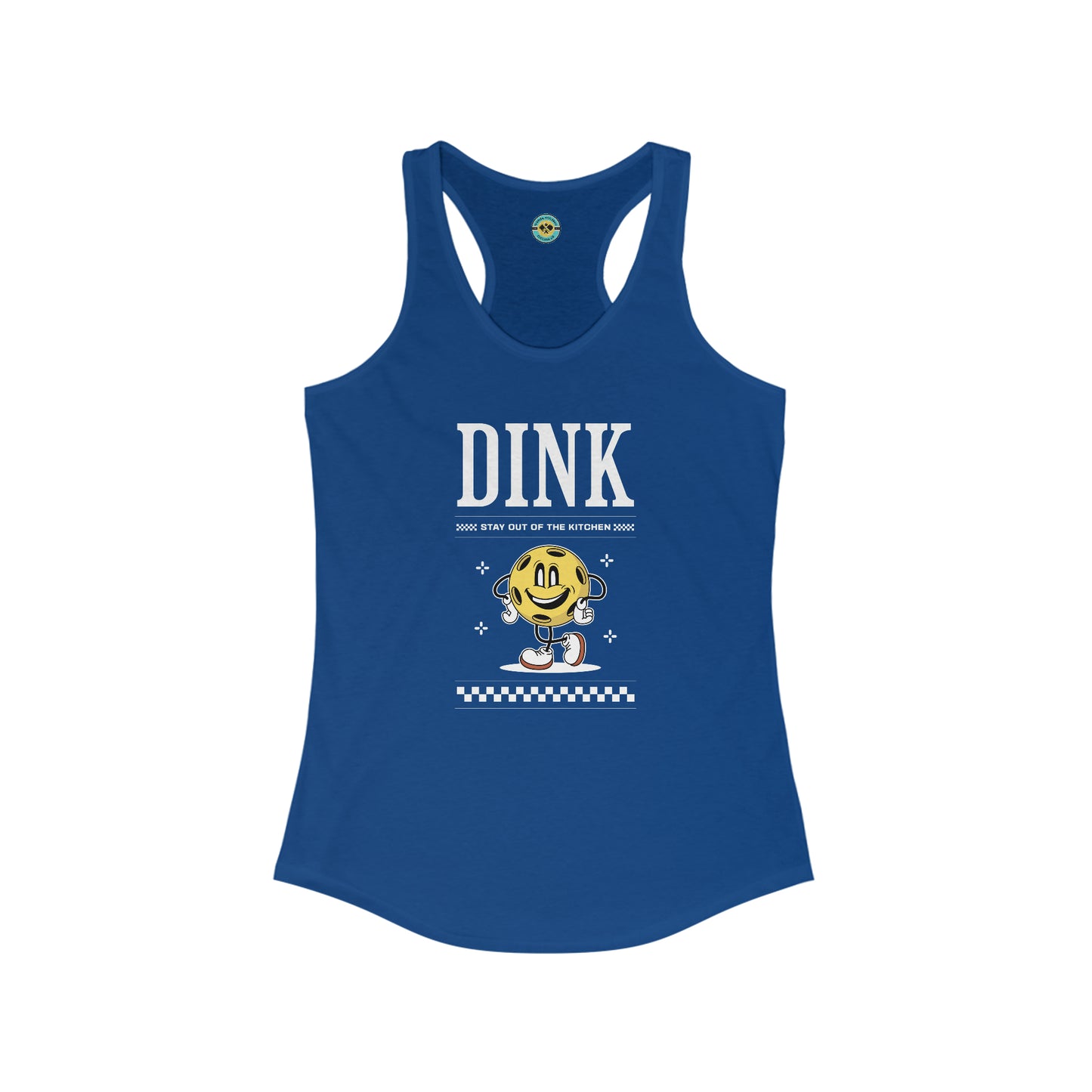 Dink Stay Out Of The Kitchen Women's Racerback Tank
