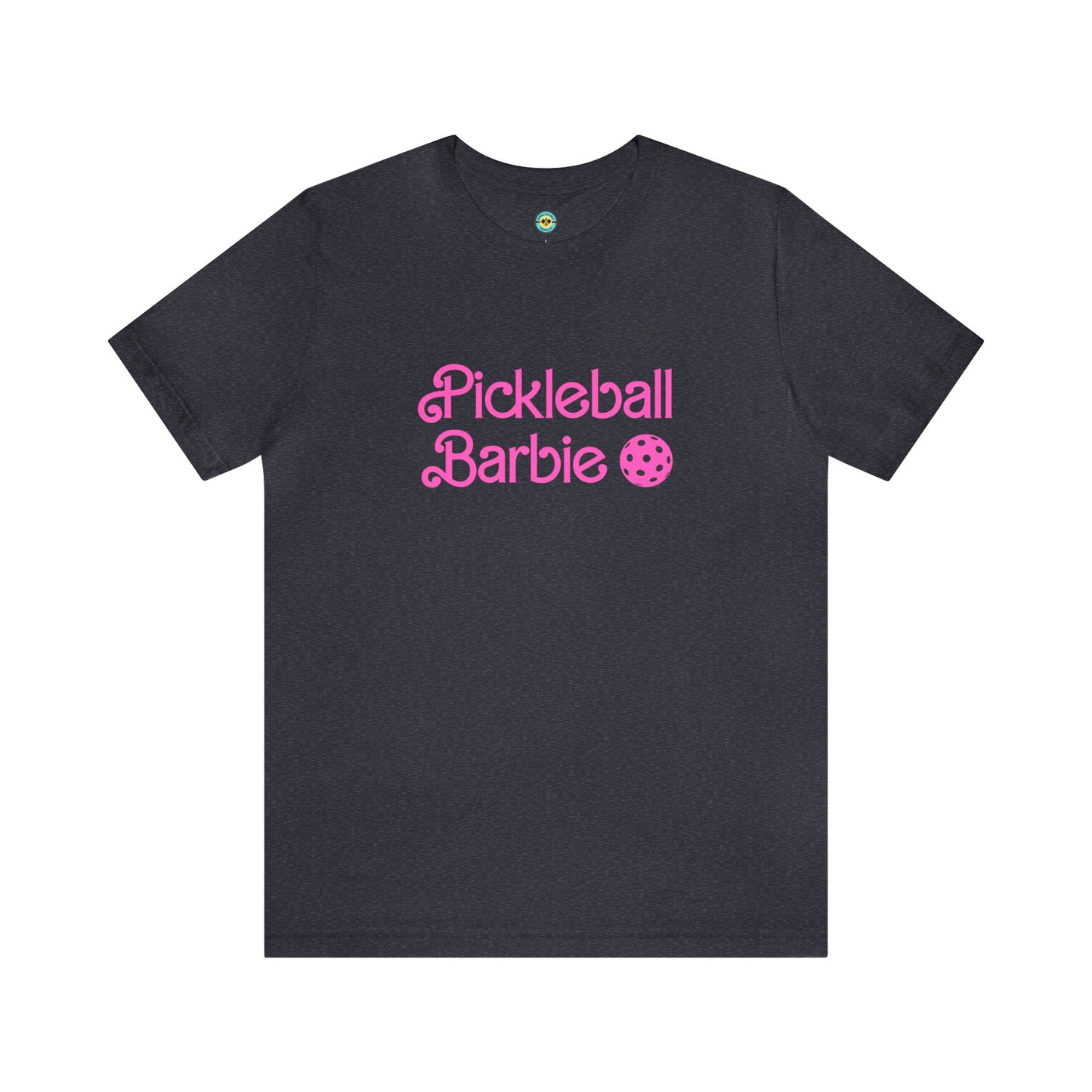 Pickleball Barbie Stacked/Pink Letters Unisex Tee