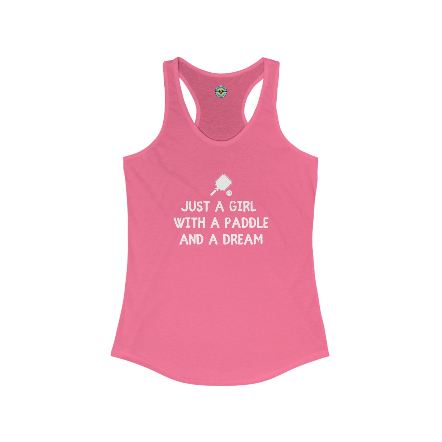 Just A Girl With A Paddle And A Dream Women's Racerback Tank
