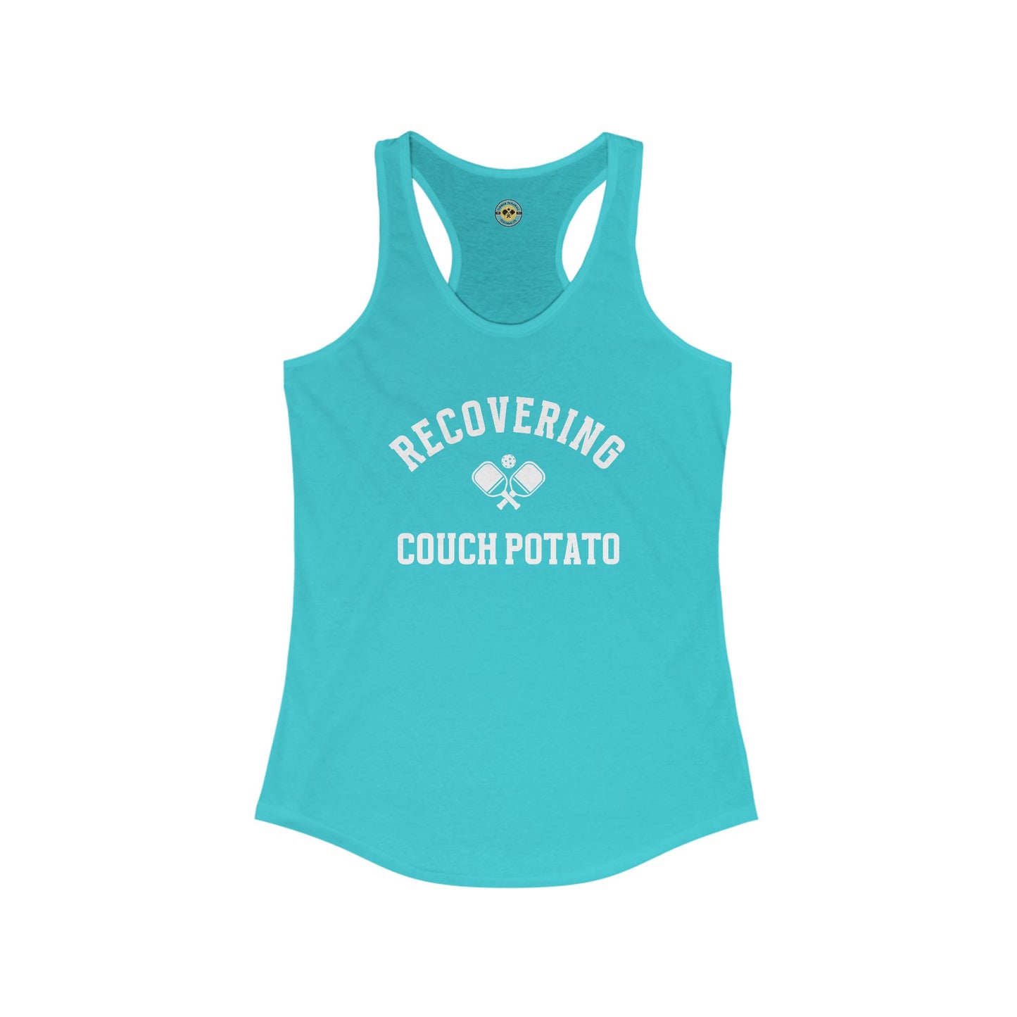 Recovering Couch Potato Women's Racerback Tank