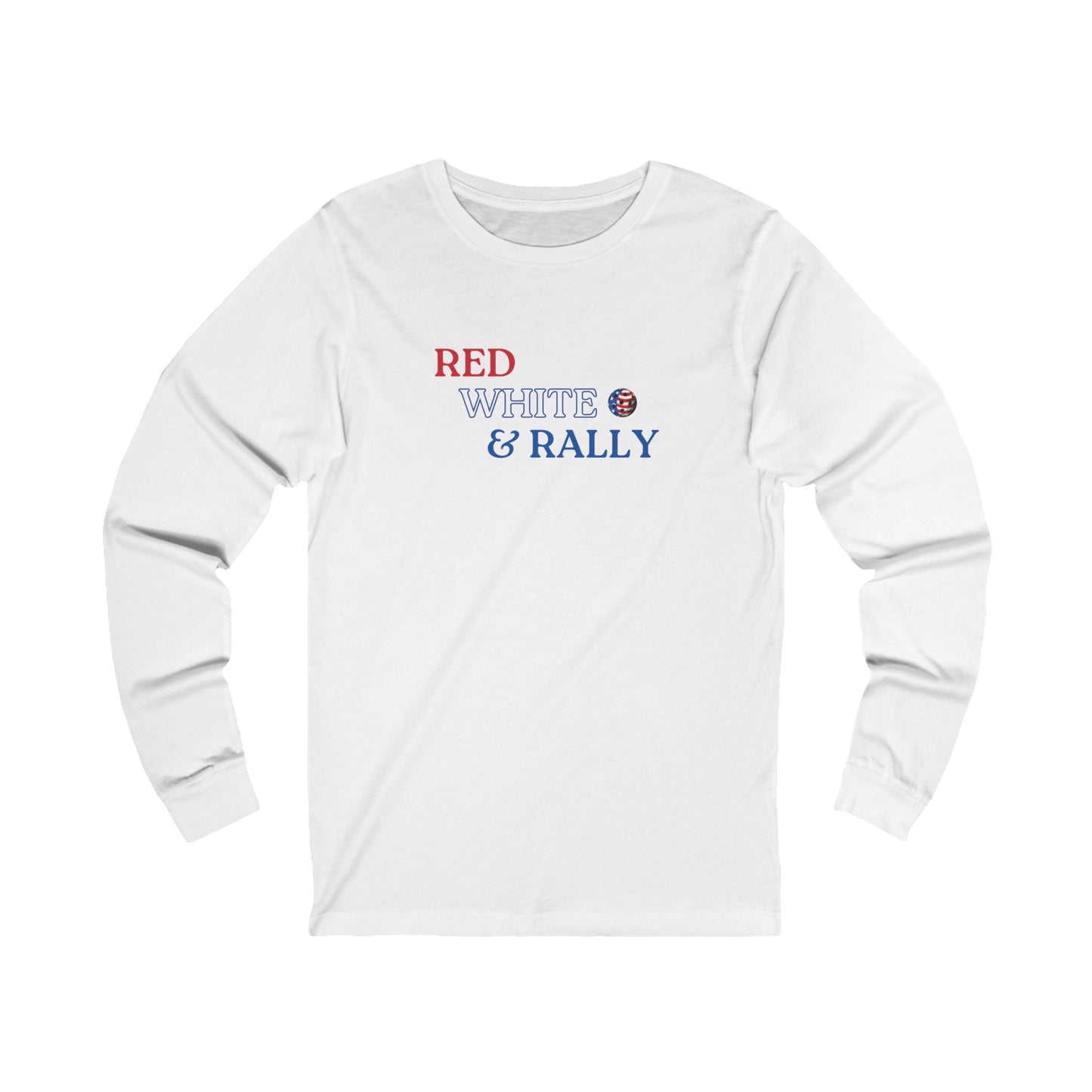 Red White & Rally Pickleball Unisex Long Sleeve Tee