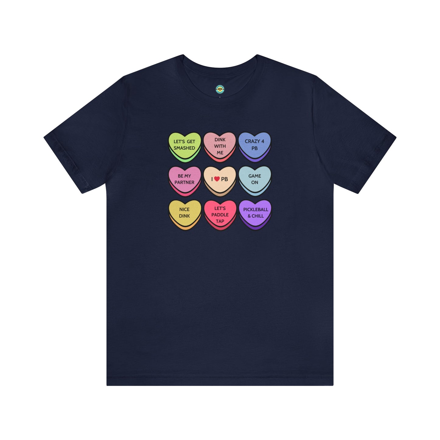 Pickleball Candy Hearts Unisex Tee