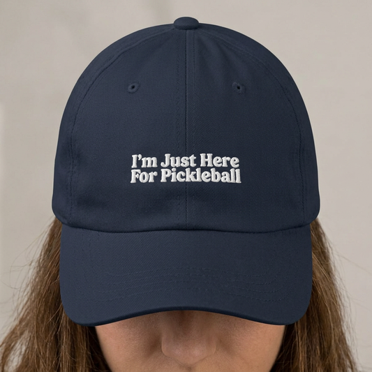 I'm Just Here For Pickleball Embroidered Pickleball Cap