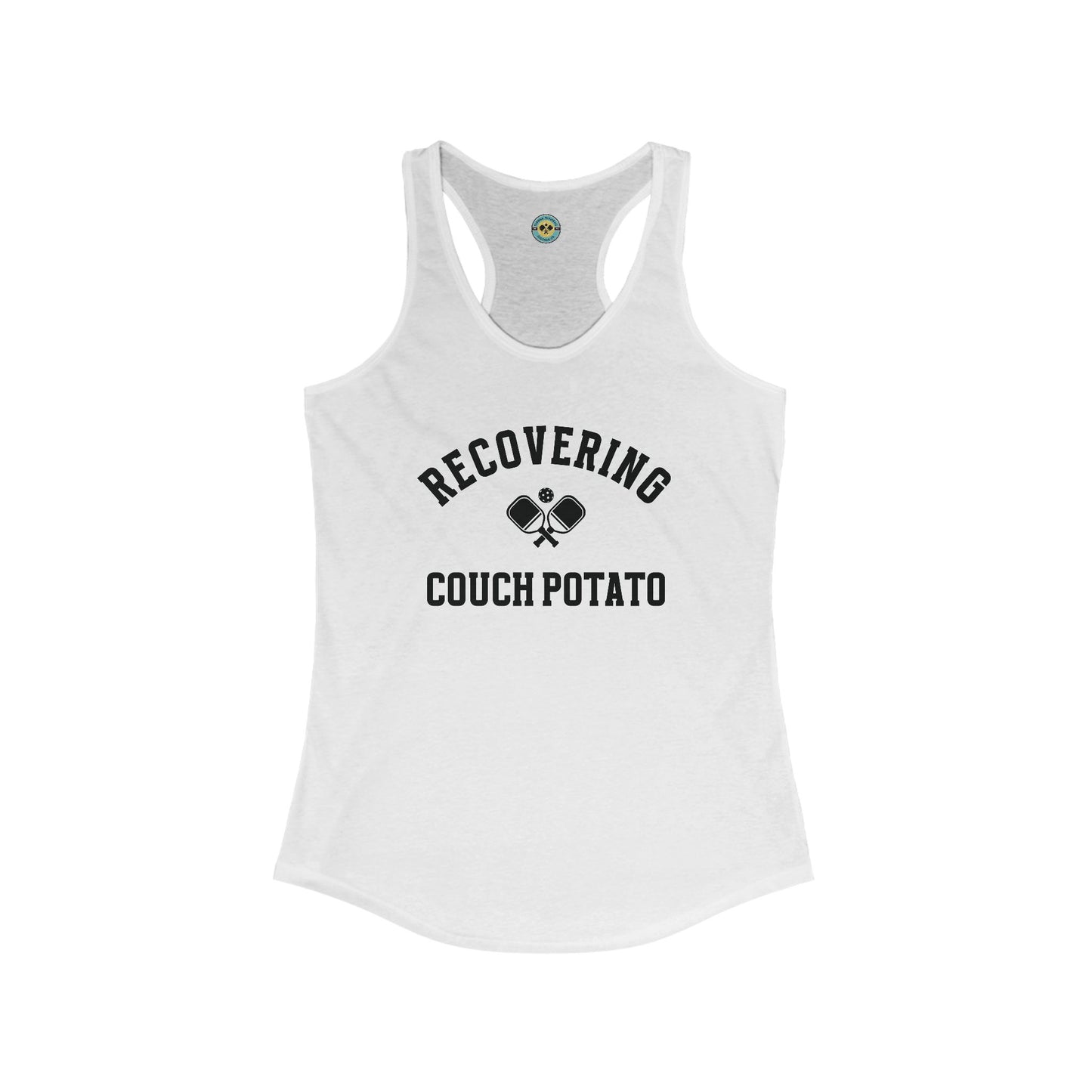 Recovering Couch Potato Women's Racerback Tank
