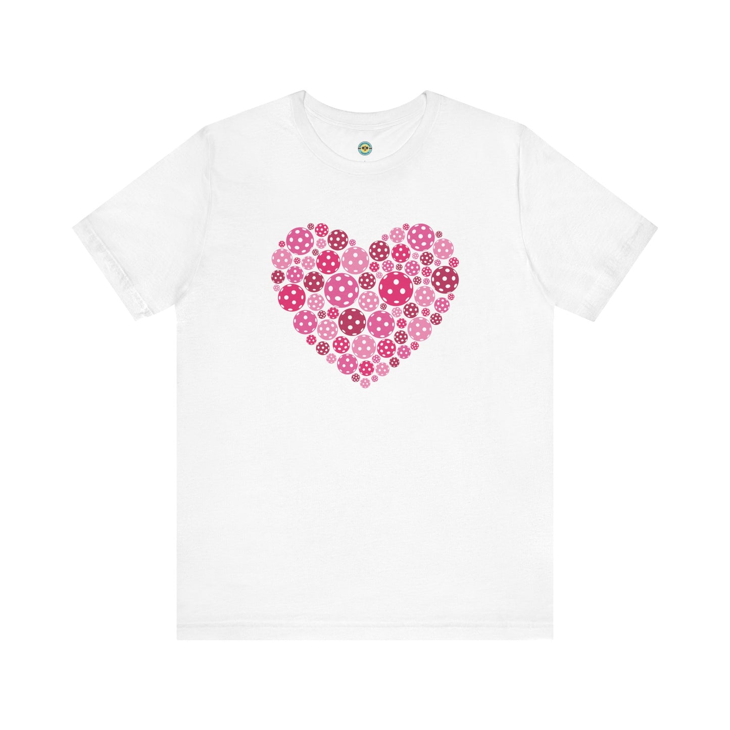 Pickleball Pink Heart Unisex Tee