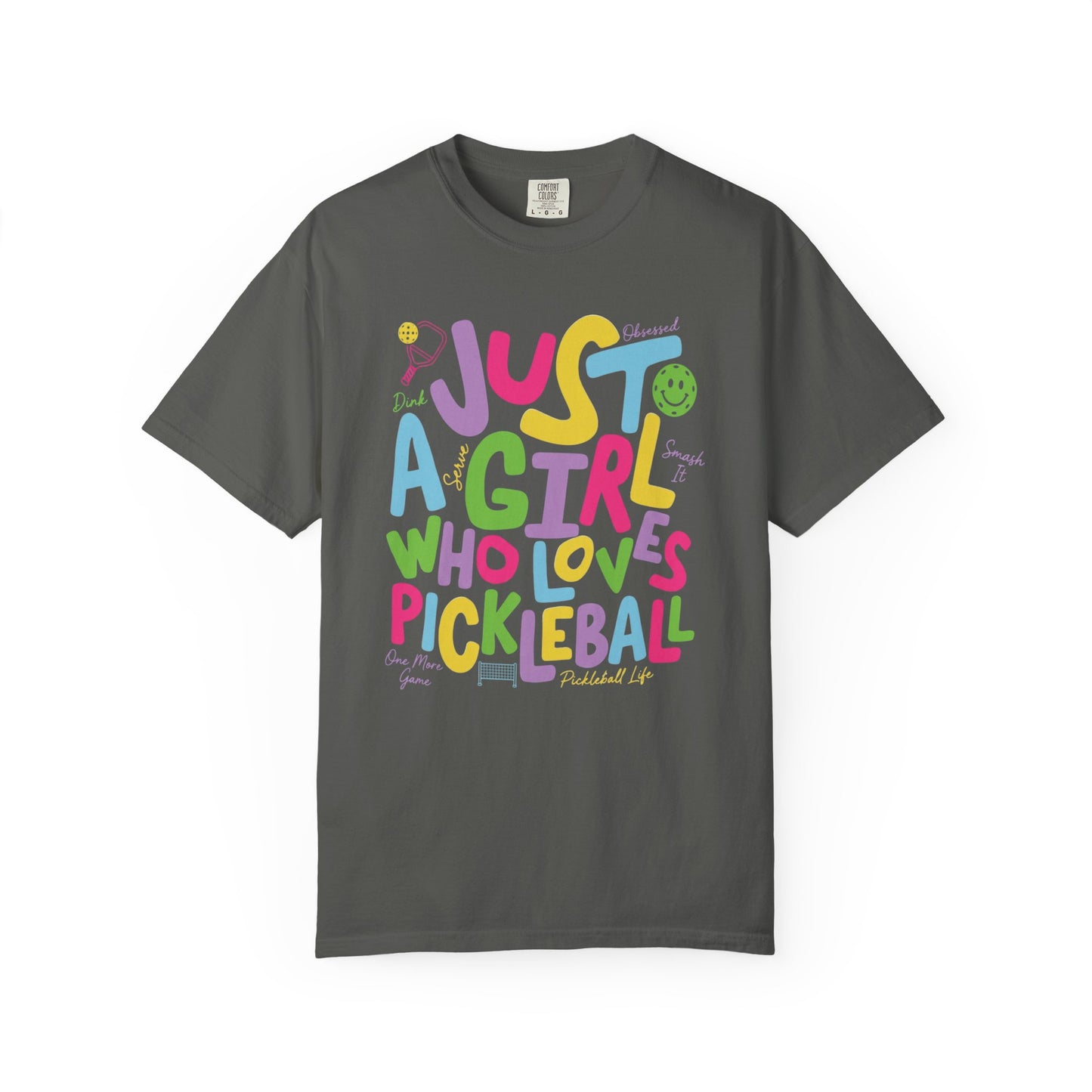Just A Girl Who Loves Pickleball Comfort Colors Unisex Pickleball T-shirt