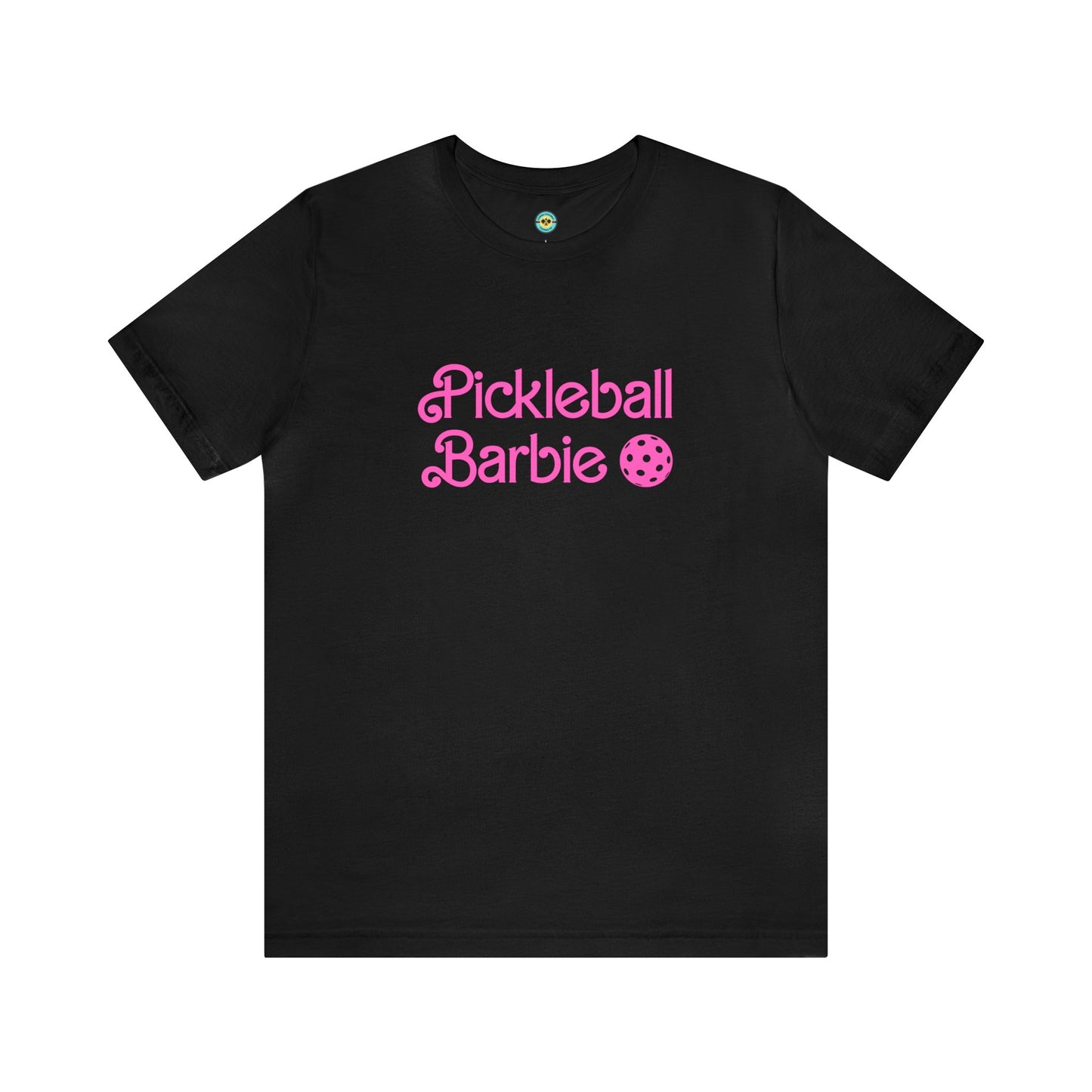 Pickleball Barbie Stacked/Pink Letters Unisex Tee