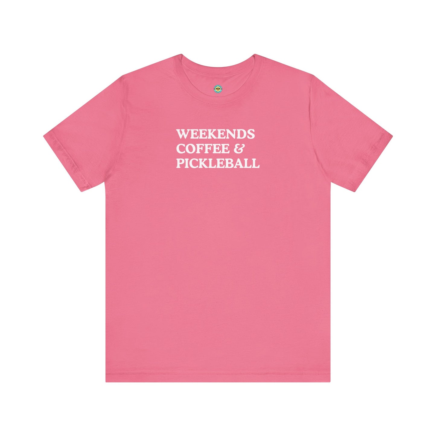 Weekends Coffee & Pickleball Unisex Tee