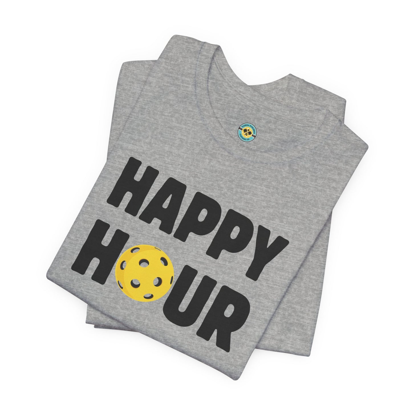 Happy Hour Pickleball Unisex Tee
