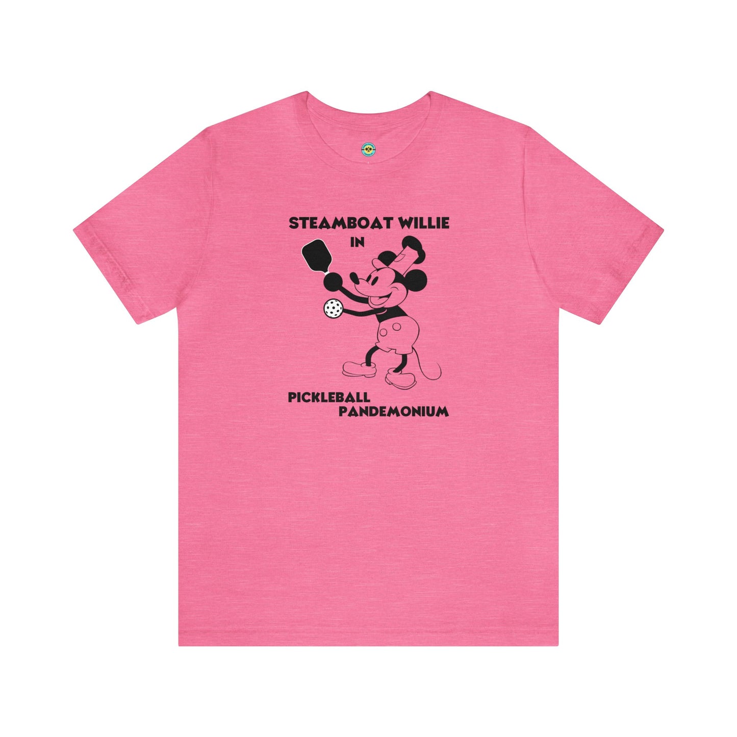 Steamboat Willie Pickleball Pandemonium Unisex Tee