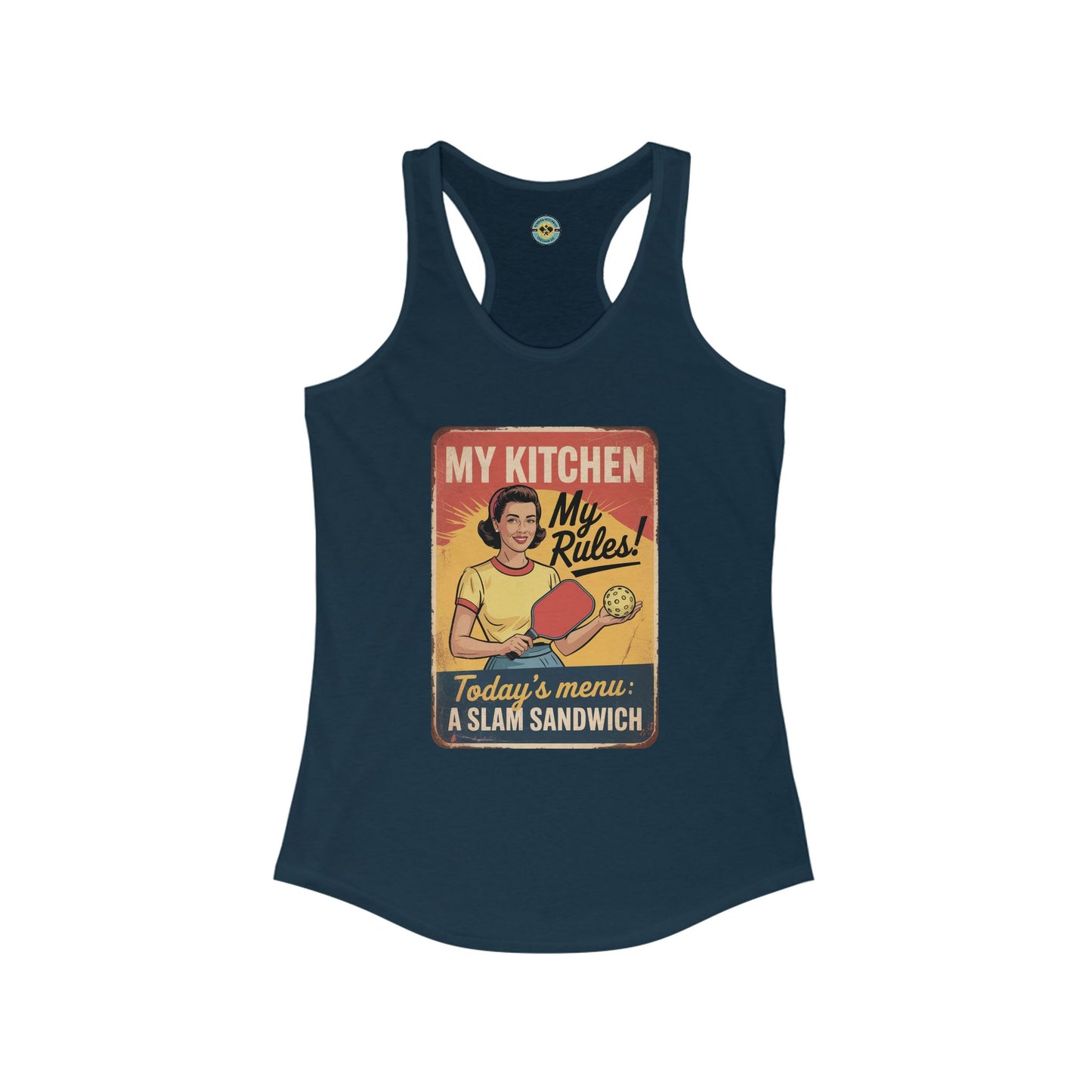 Slam Sandwich Retro Women's Racerback Tank
