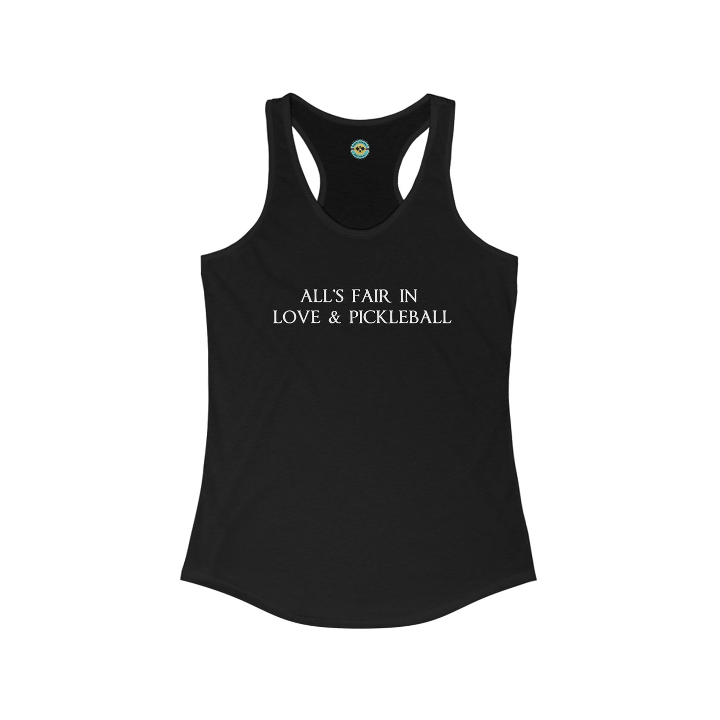 All's Fair in Love & Pickleball Women's Racerback Tank