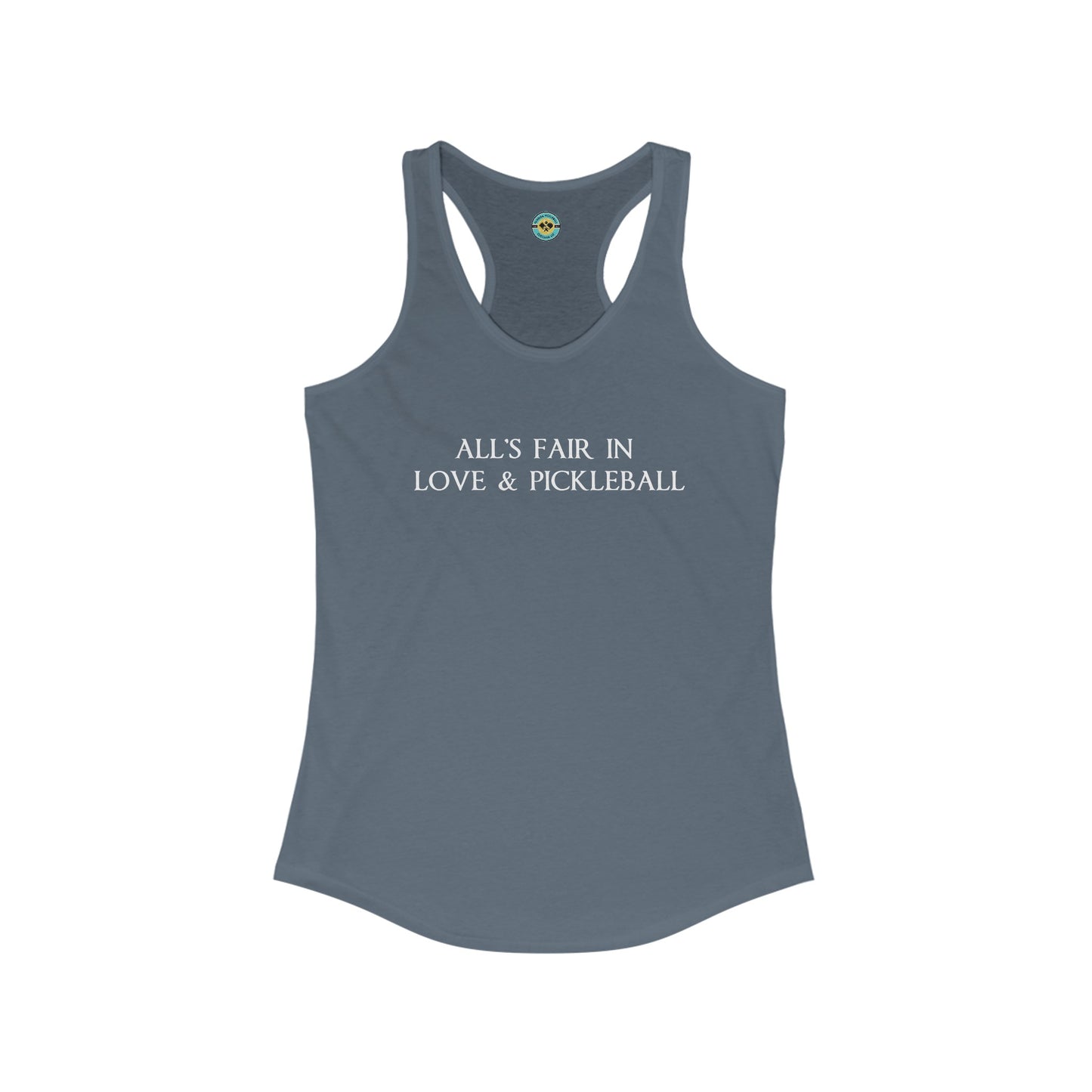 All's Fair in Love & Pickleball Women's Racerback Tank