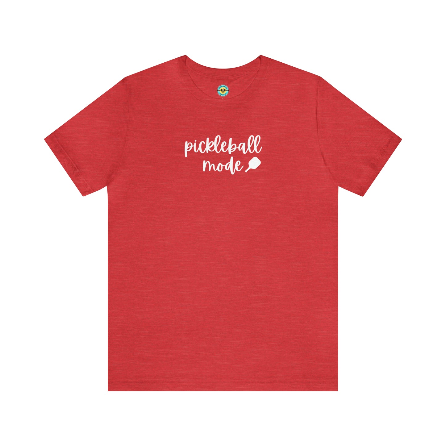 Pickleball Mode Script Unisex Short Sleeve Tee