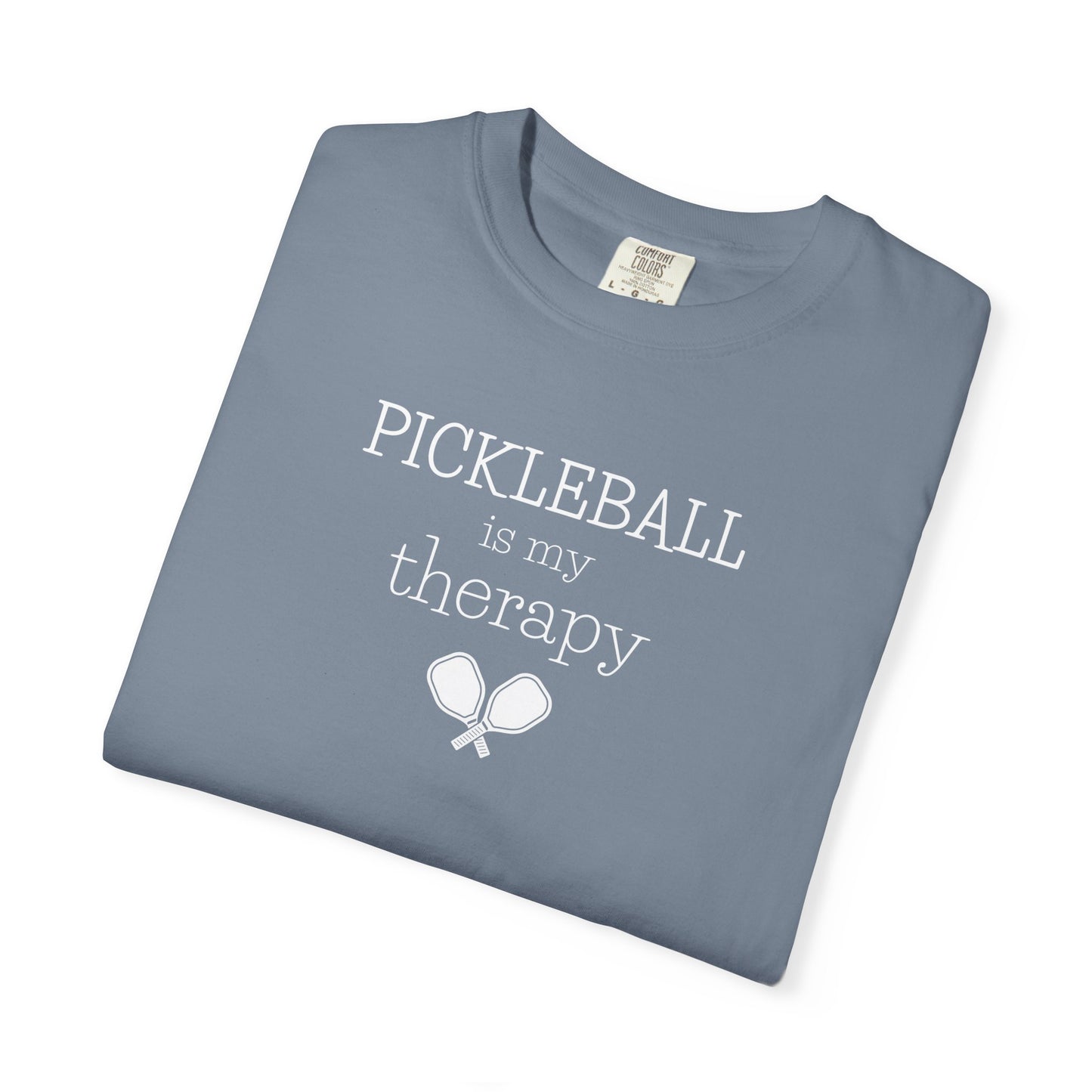 Pickleball Is My Therapy Comfort Colors Unisex Pickleball T-shirt