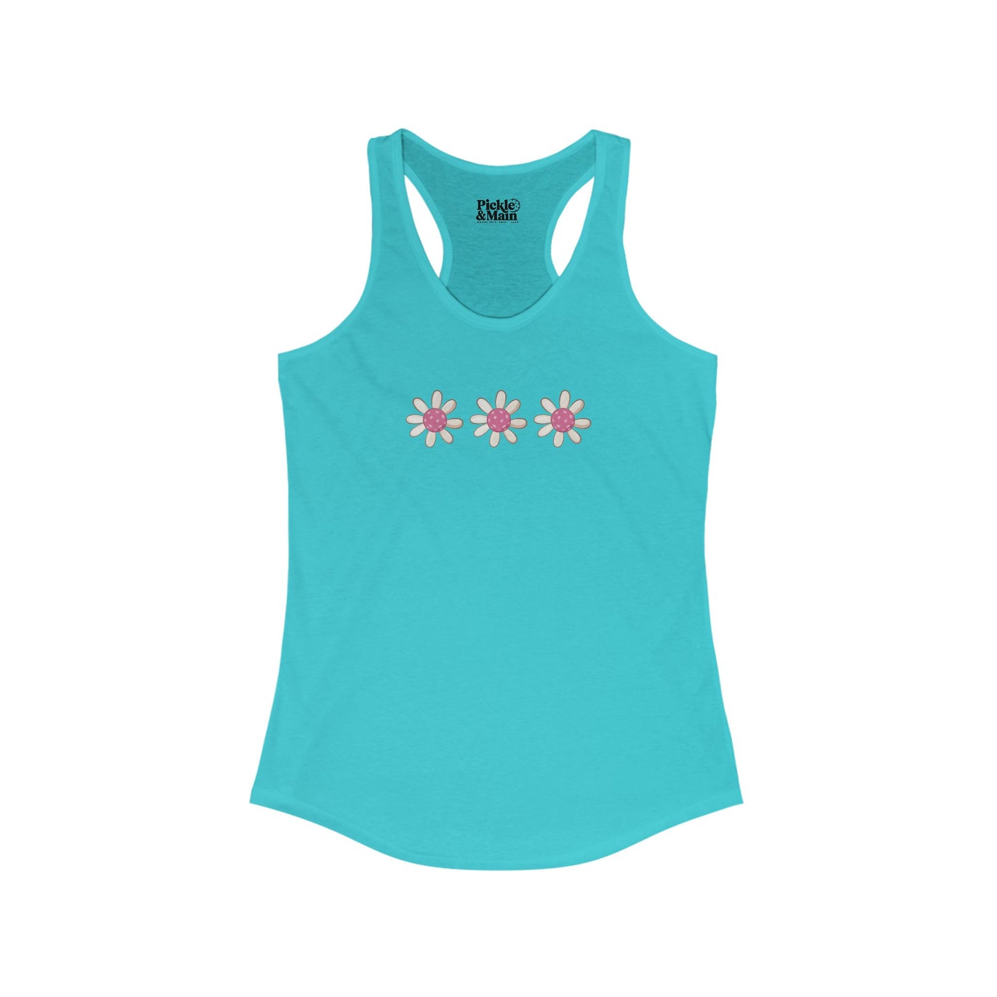 Pickleball Flowers Women's Racerback Tank