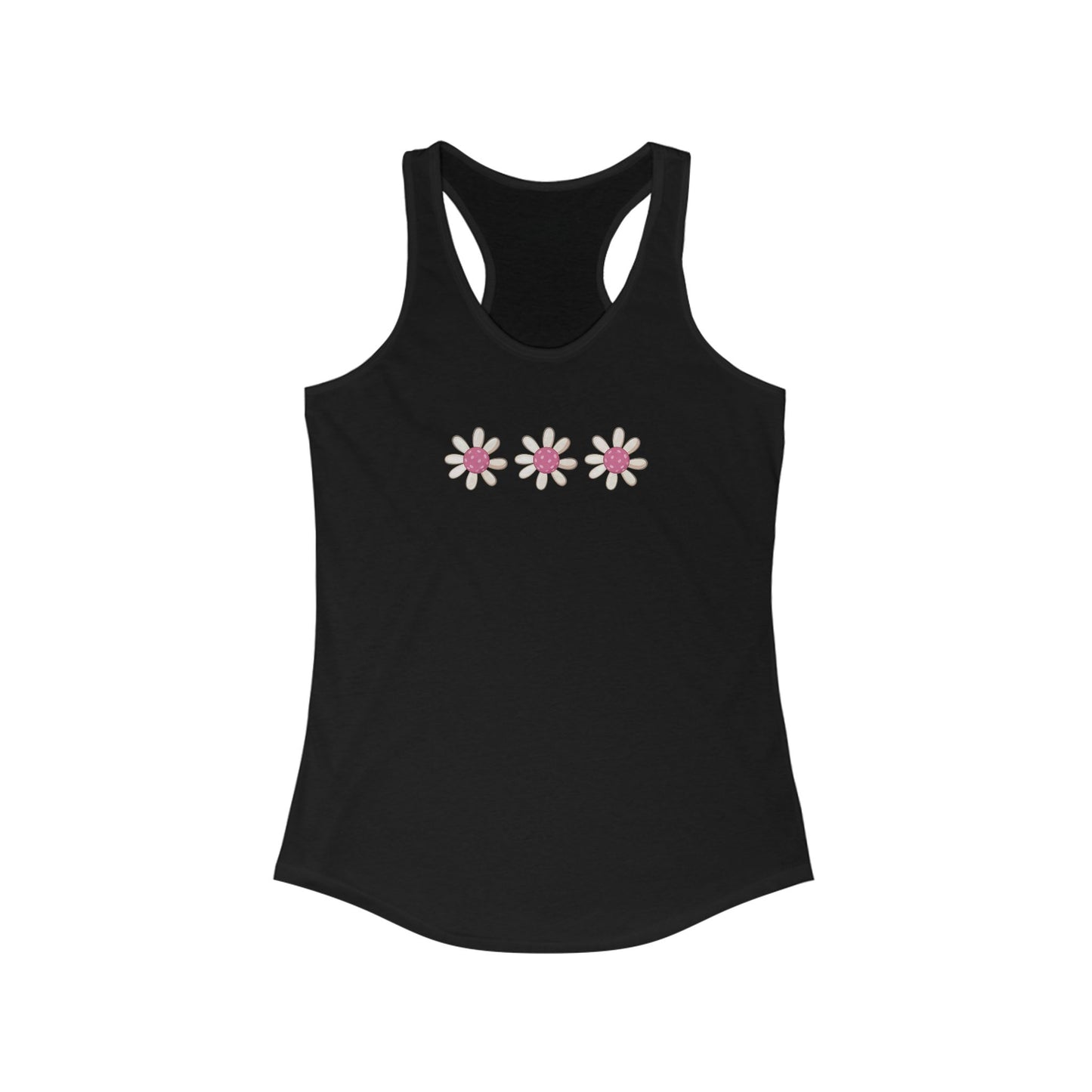 Pickleball Flowers Women's Racerback Tank