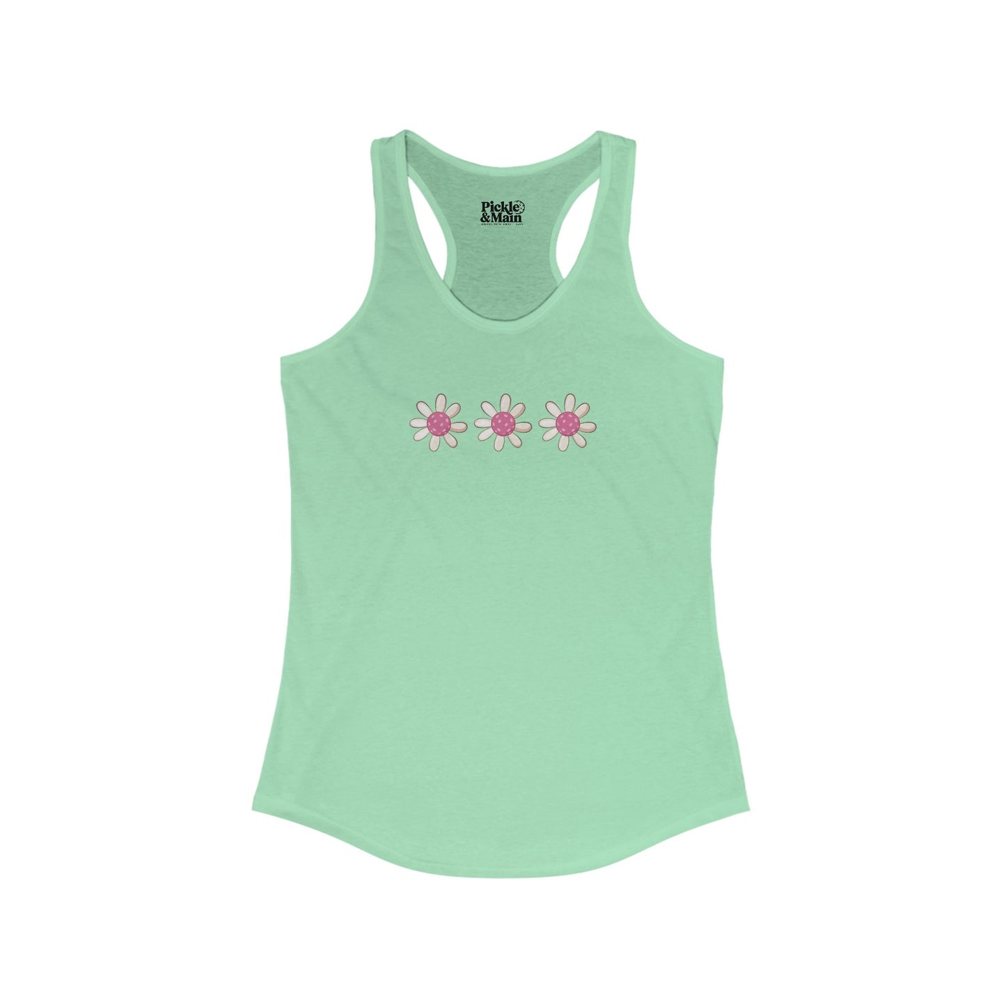 Pickleball Flowers Women's Racerback Tank