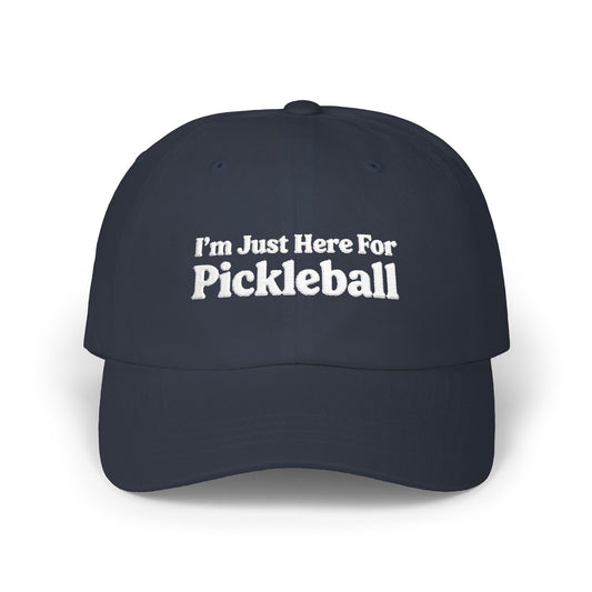 I'm Just Here For Pickleball Embroidered Pickleball Cap