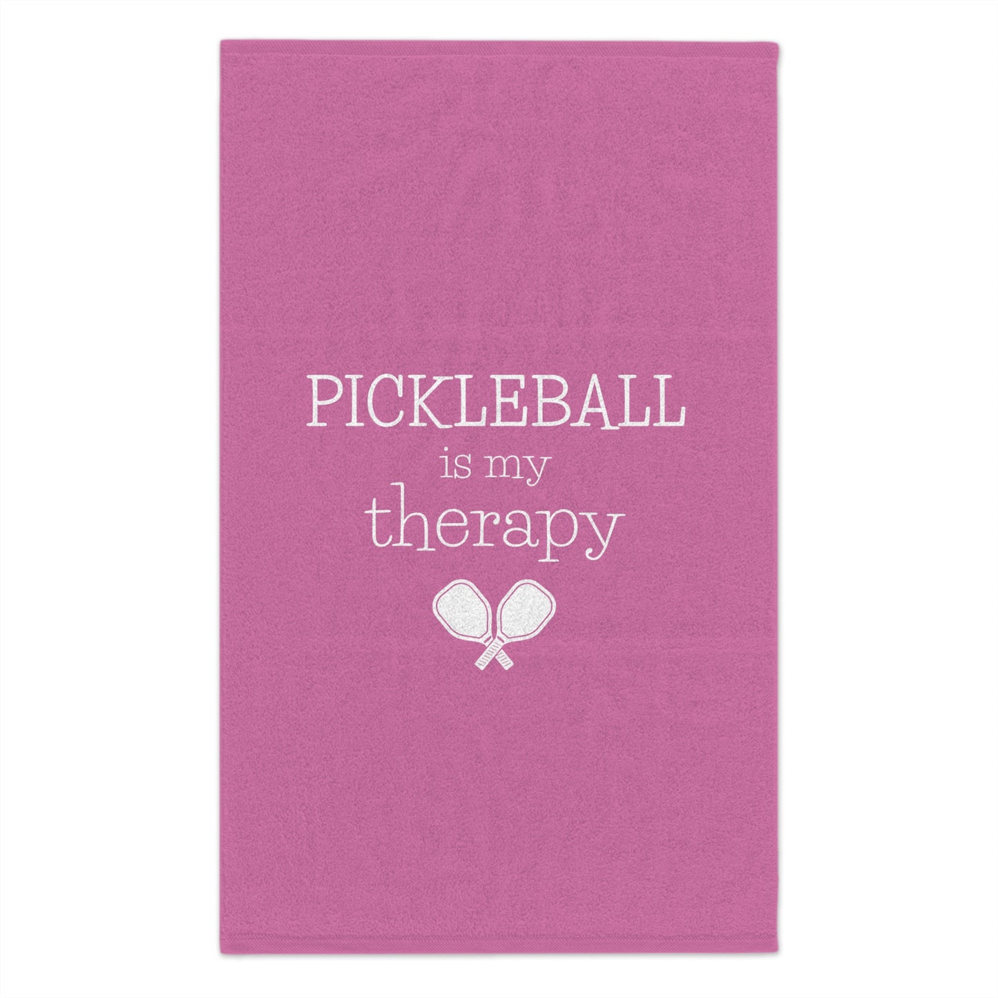 Pickleball Is My Therapy Sport Towel - Pink