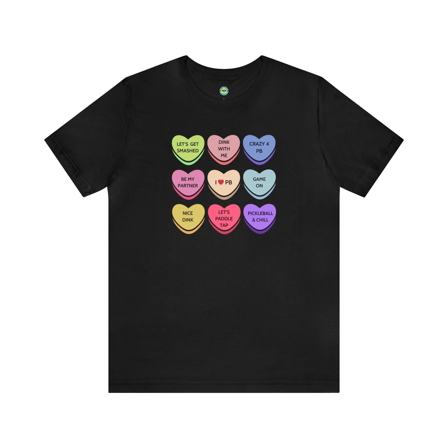 Pickleball Candy Hearts Unisex Tee