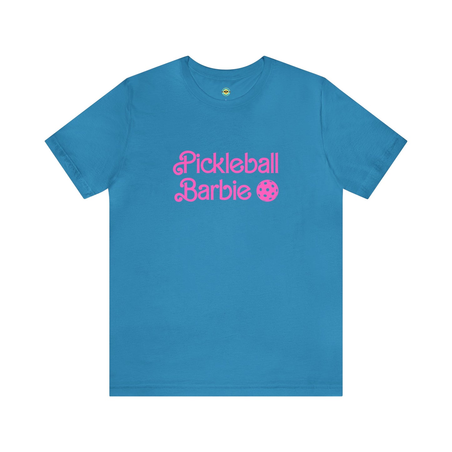 Pickleball Barbie Stacked/Pink Letters Unisex Tee