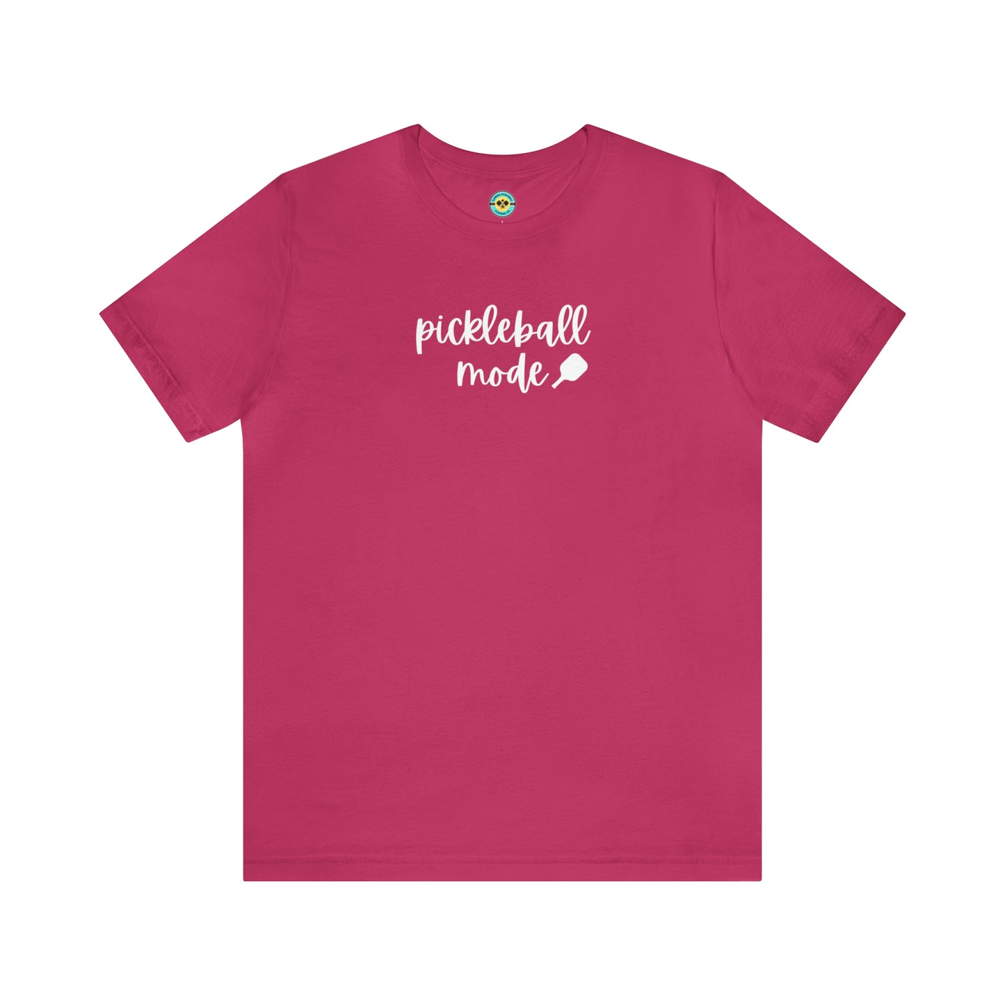 Pickleball Mode Script Unisex Short Sleeve Tee