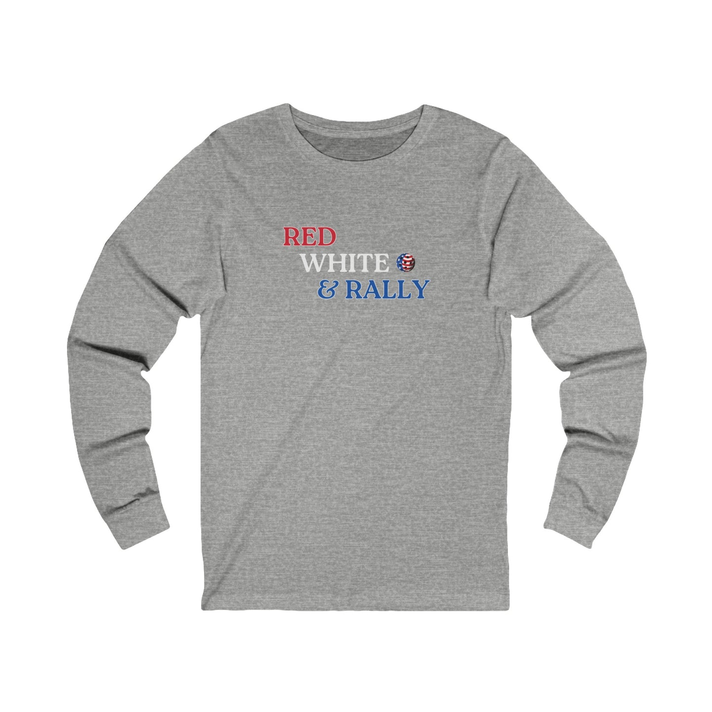 Red White & Rally Pickleball Unisex Long Sleeve Tee
