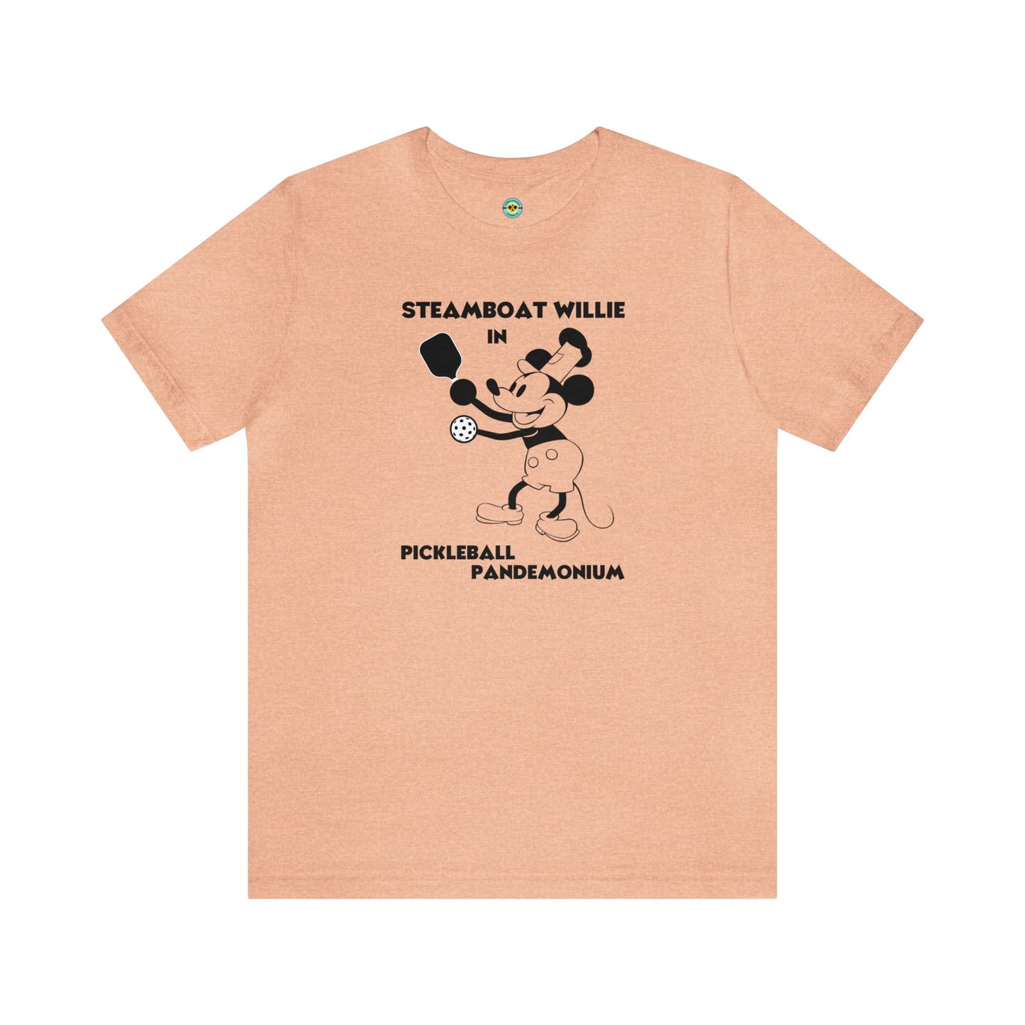 Steamboat Willie Pickleball Pandemonium Unisex Tee