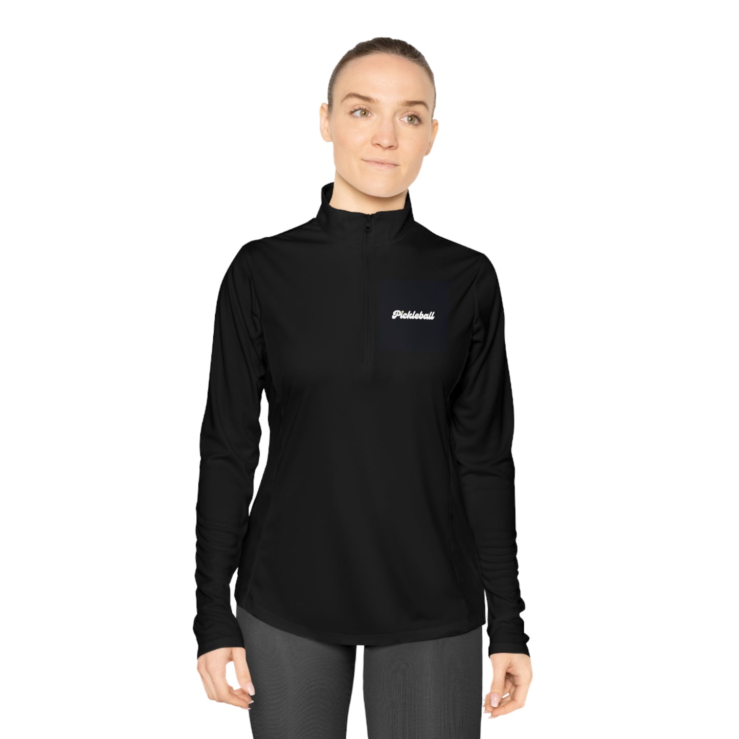 Pickleball Script Women's Quarter-Zip Performance Pullover