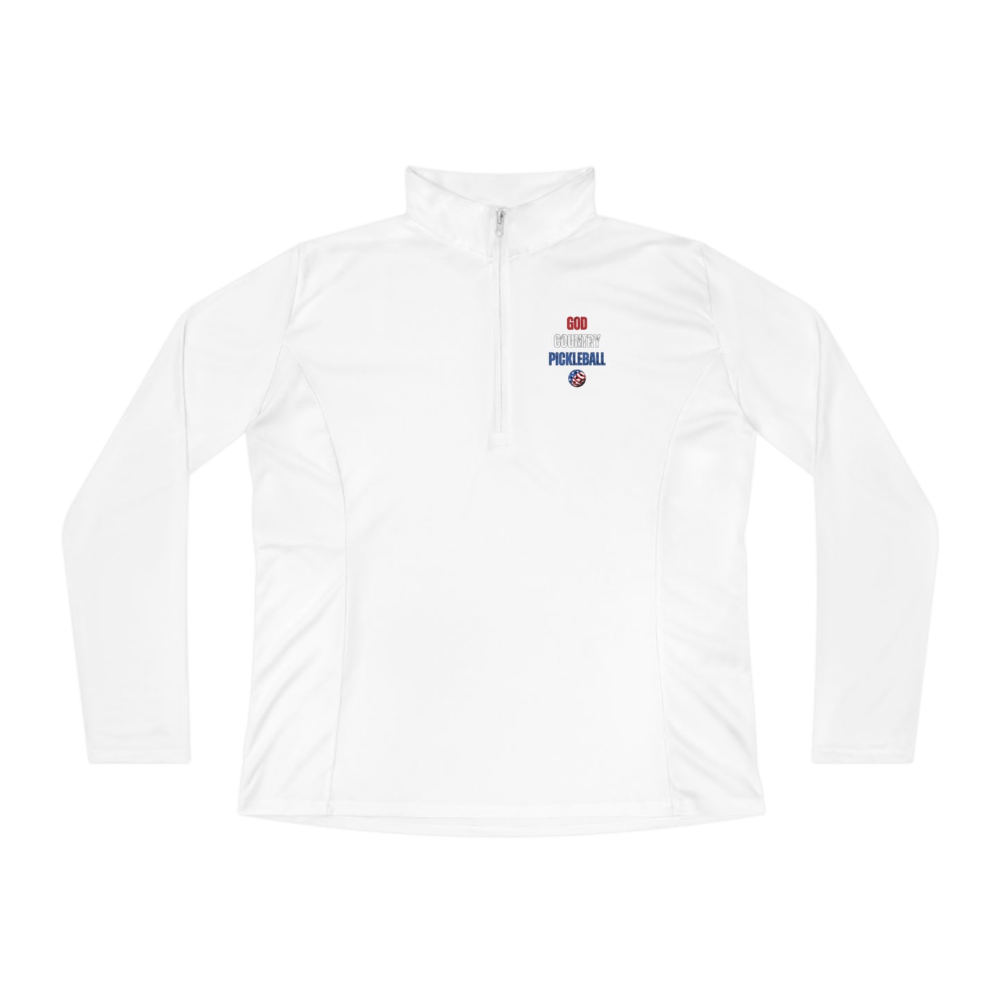 God Country Pickleball Ladies Quarter-Zip Pullover