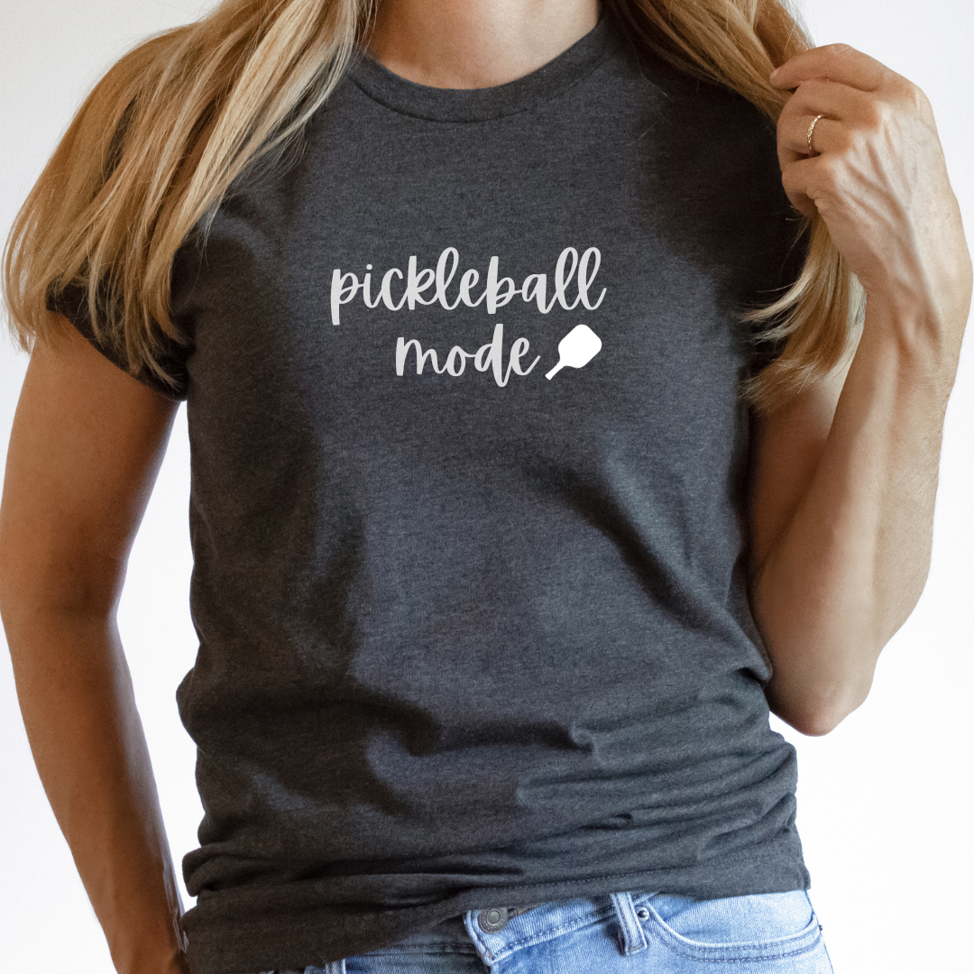 Pickleball Mode Script Unisex Short Sleeve Tee