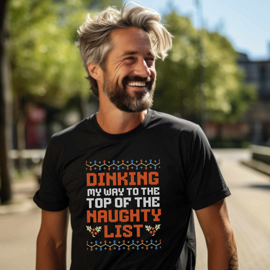Dinking My Way To The Top Of The Naughty List Unisex Tee