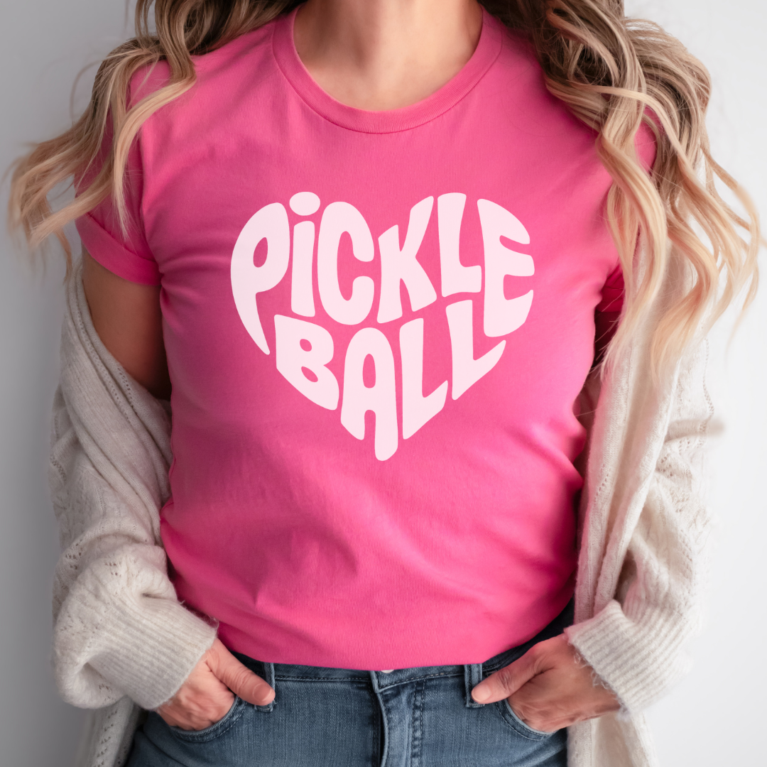 Wavy Heart Pickleball Unisex Tee