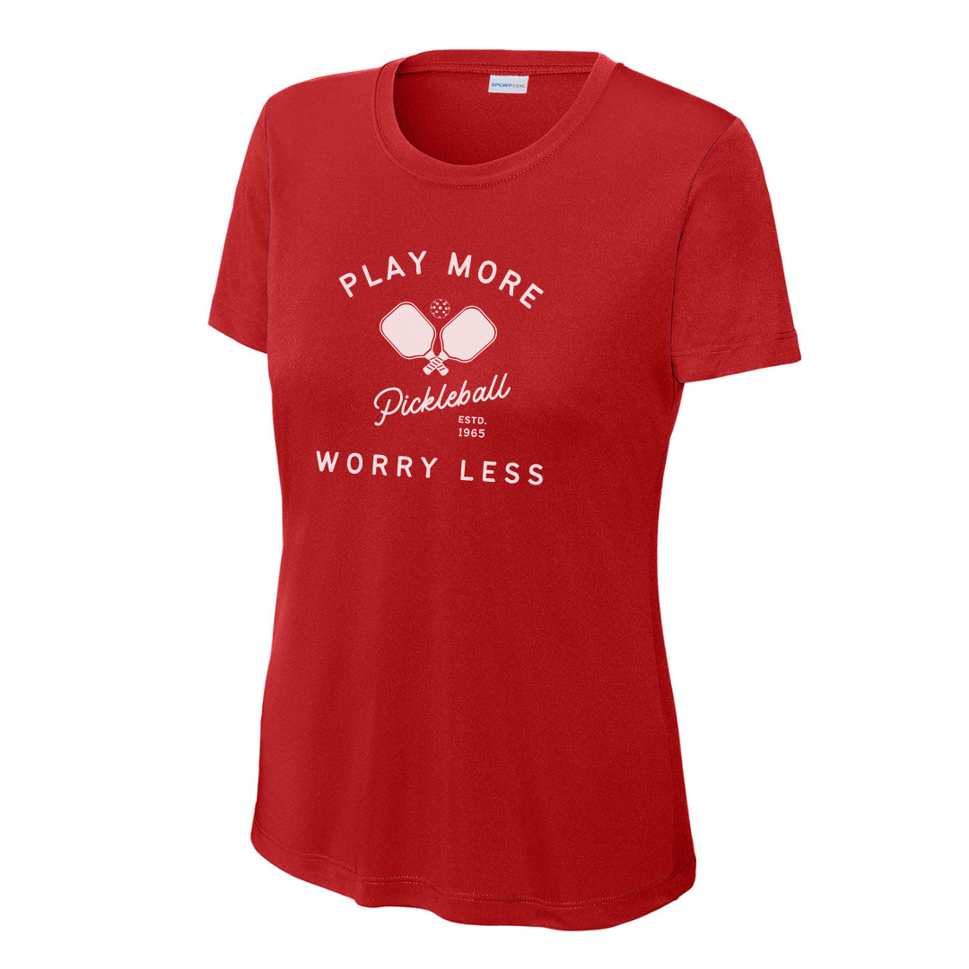 Play More Worry Less Women's Performance Tee