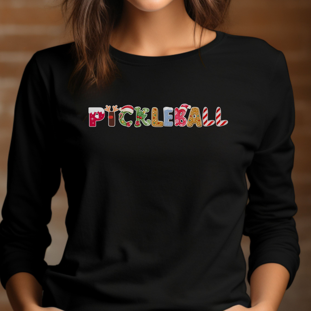 Pickleball Holiday Unisex Long Sleeve Tee