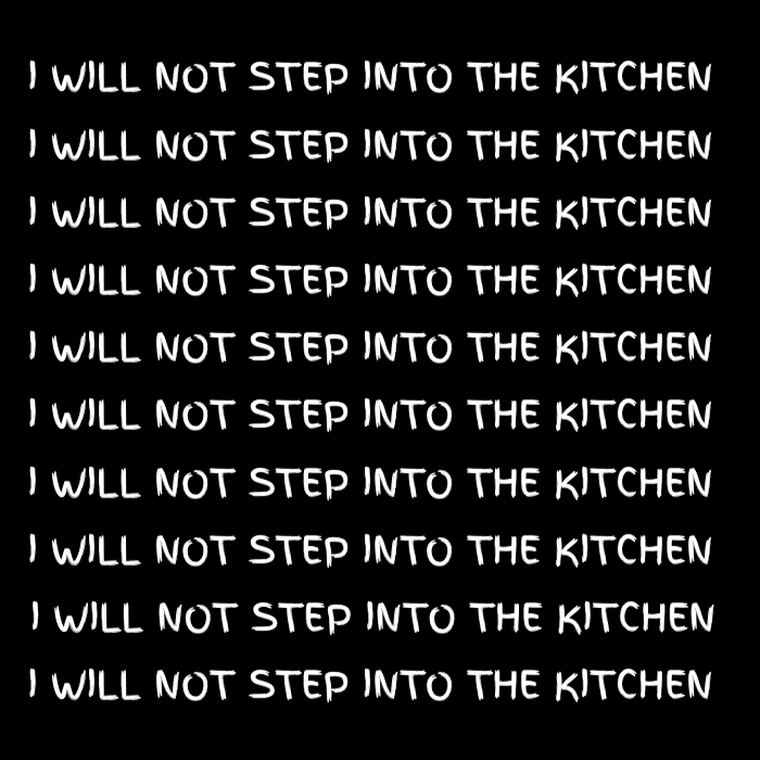 I Will Not Step Into The Kitchen Long Sleeve Tee
